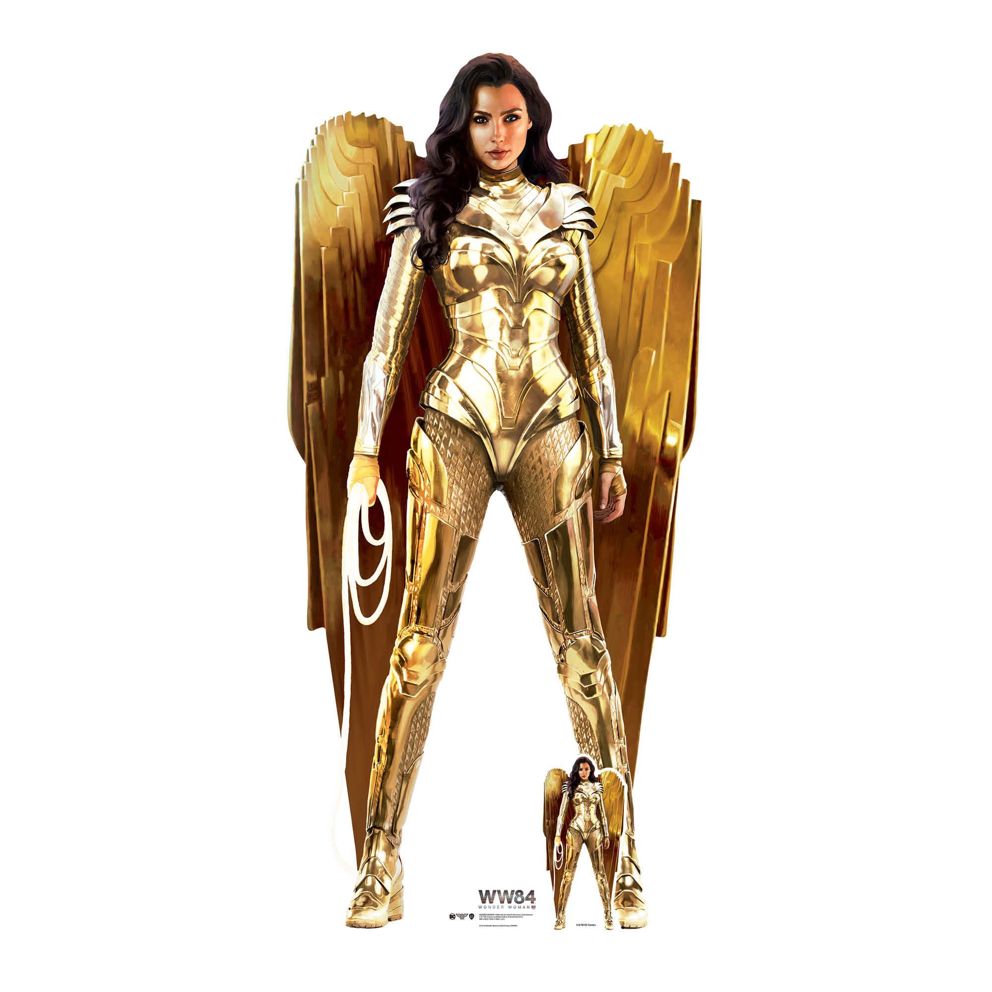 Kunstdruck Wonder Woman Pappaufsteller WW84 Gold Pappaufsteller