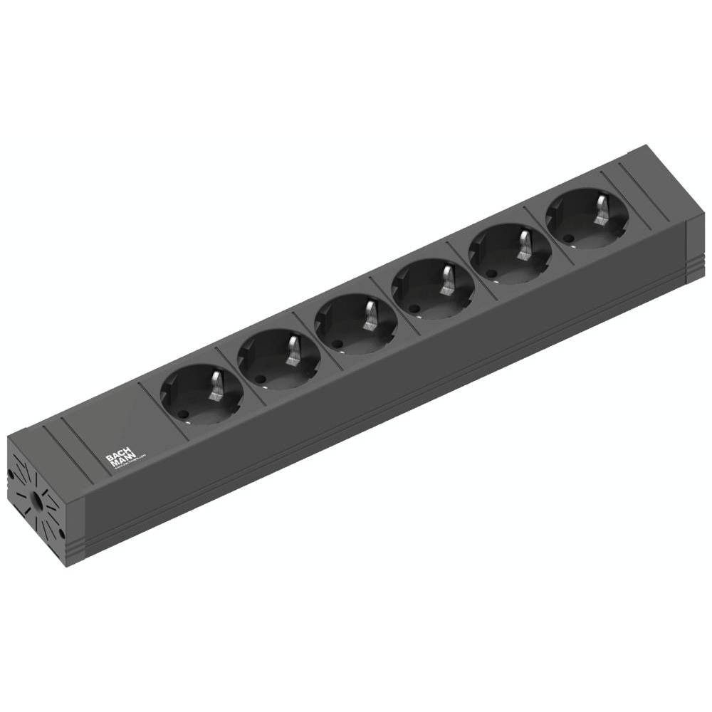 Bachmann Innenraum 6AC-Ausgänge 2m Verlängerungskabel 420.0018 Steckdosenleiste, erhöhter Berührungsschutz