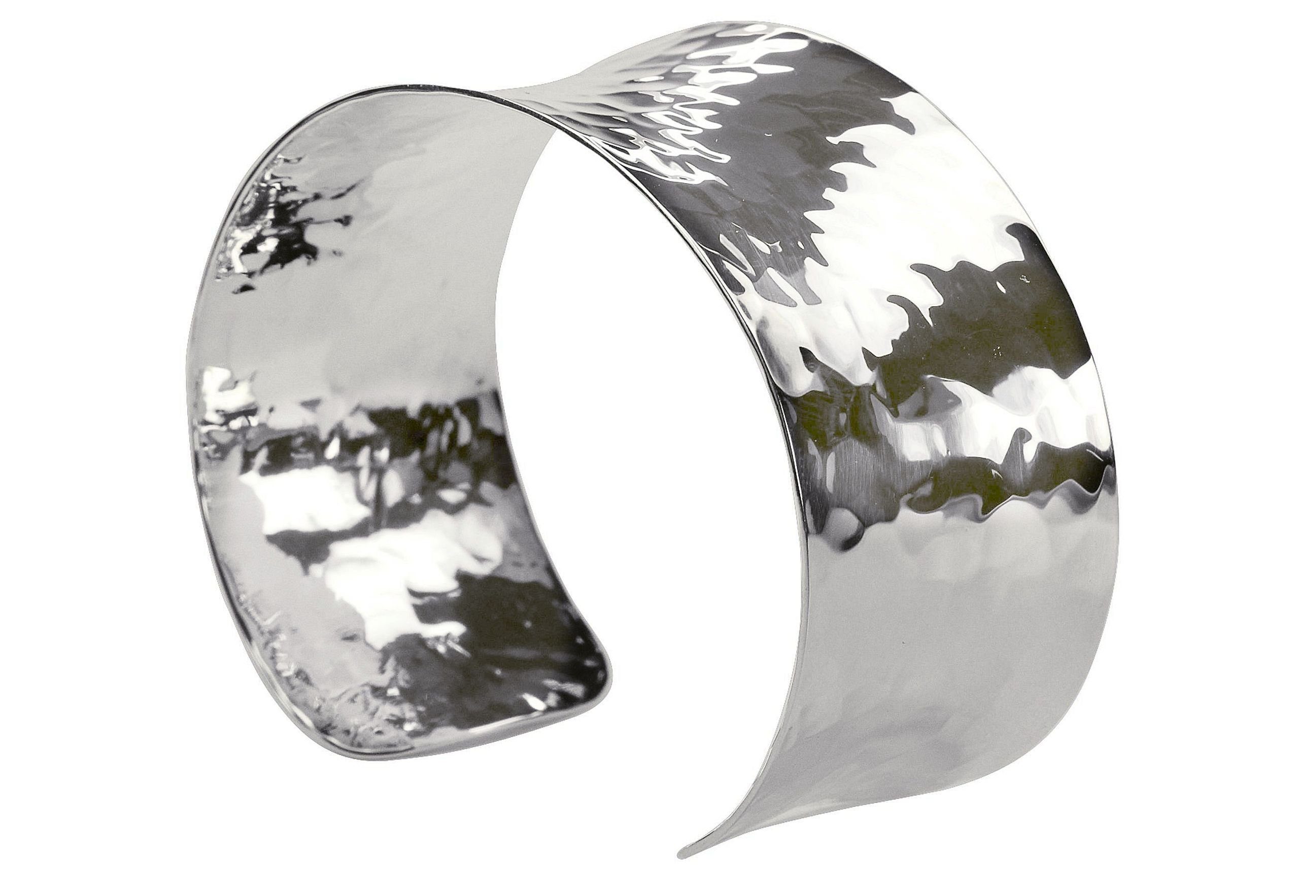 SILBERMOOS Armreif Breiter konkaver Armreif, 925 Sterling Silber