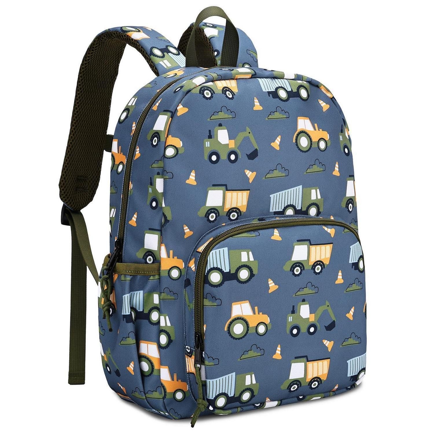 LuxusKollektion Kinderrucksack Kinderrucksack Auto Motiv 9.5L 3-6 Jahre Grün