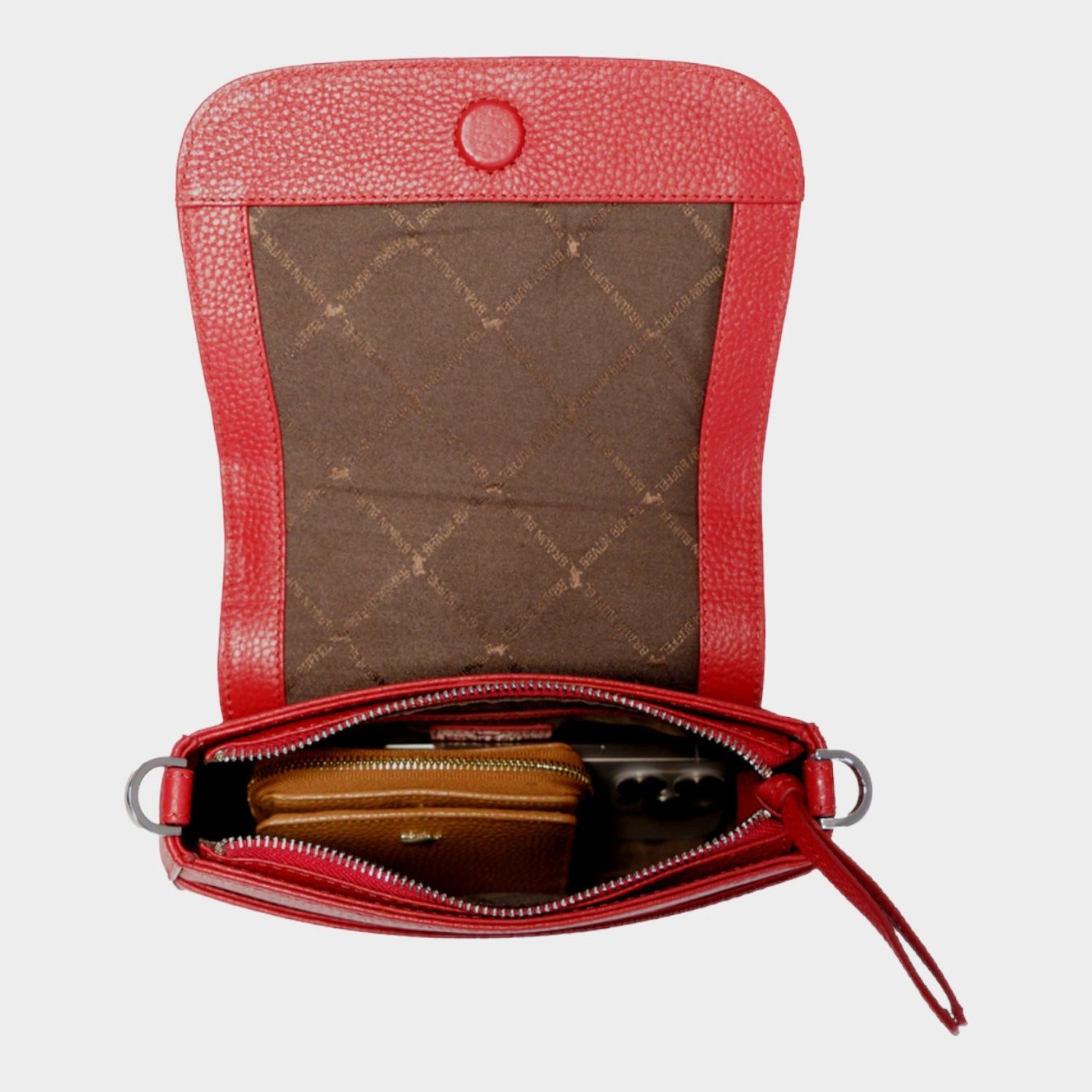 Braun Büffel Umhängetasche HANNA Flap Bag XS rot