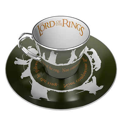 ABYstyle Tasse Herr der Ringe Spiegeltasse mit Untertasse, 100% Keramik