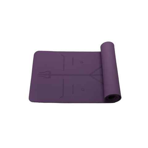 RAIKOU Yogamatte Zweifarbige TPE-Yogamatte Gymnastikmatte Fitnessmatte Trainingsmatte (183x80x8cm,1830x61x6cm, 1er-Pack), mit guter Länge und Dicke Yogamatten,rutschfest