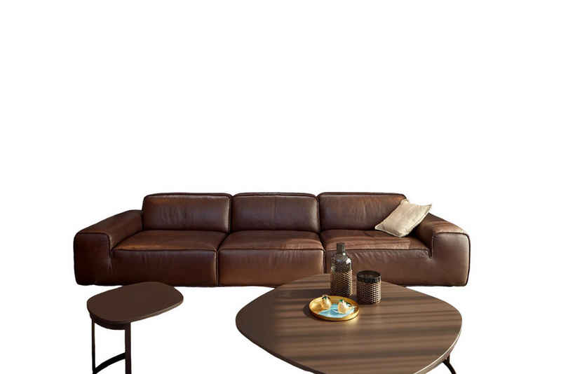 JVmoebel 4-Sitzer Großes 4-Sitzer-Sofa Wohnzimmer in Braun mit Weichen Kissen, 1 Teile, Made in Europa