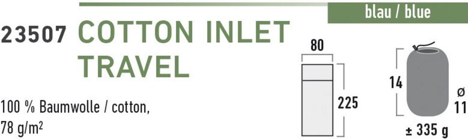 High Peak Innenschlafsack Cotton Inlet Travel