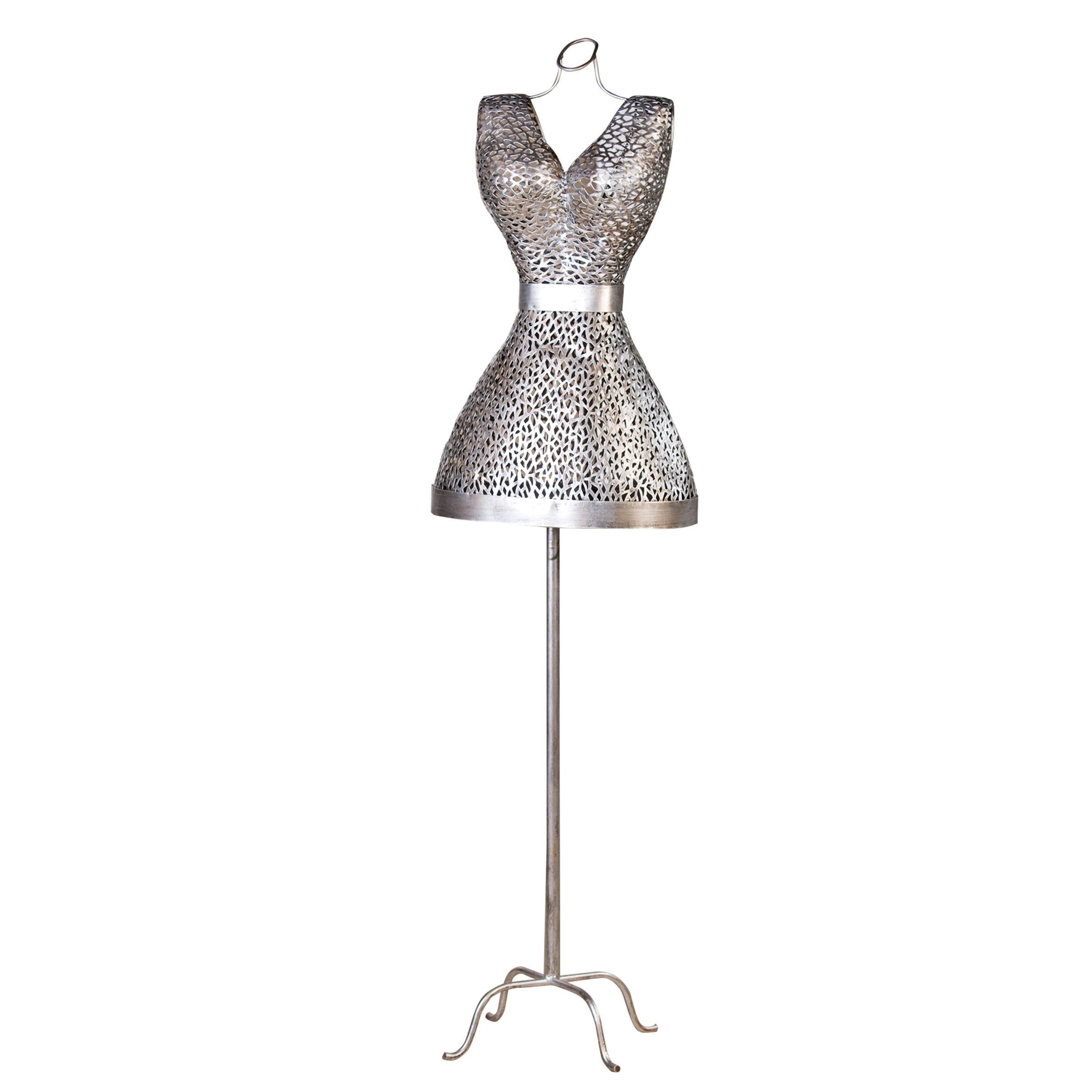 GILDE Skulptur GILDE Büste Purley - silber - H. 155cm x B. 41cm (1 Stück)