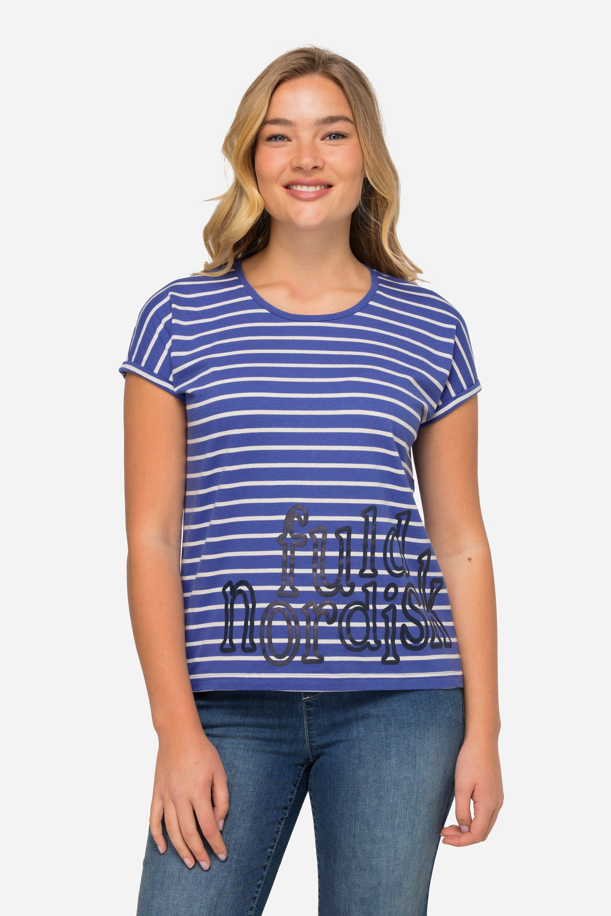 Laurasøn T-Shirt T-Shirt oversized Ringel Rundhals günstig online kaufen
