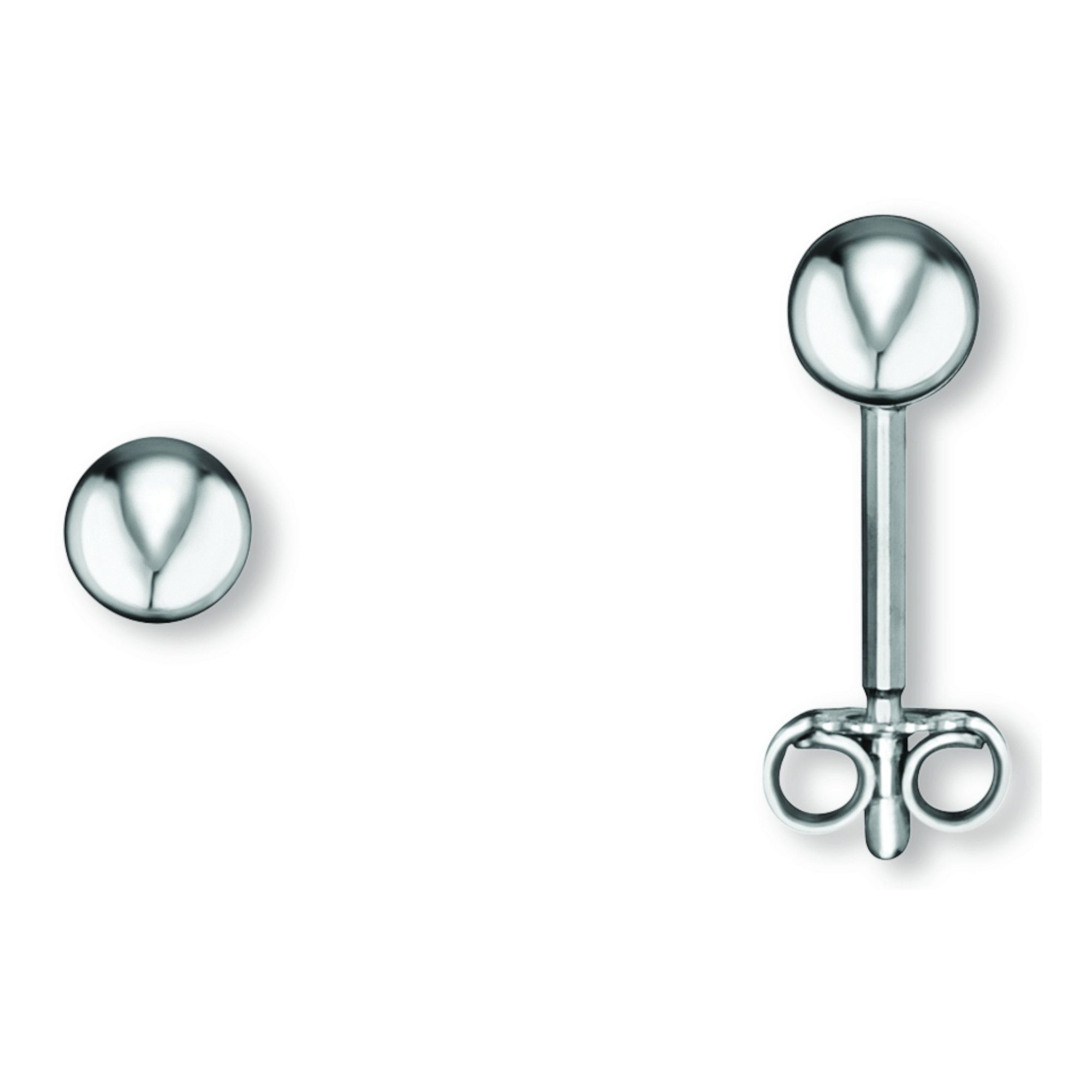 Paar Ohrhänger Kugel Ohrringe Ohrstecker aus 925 Silber