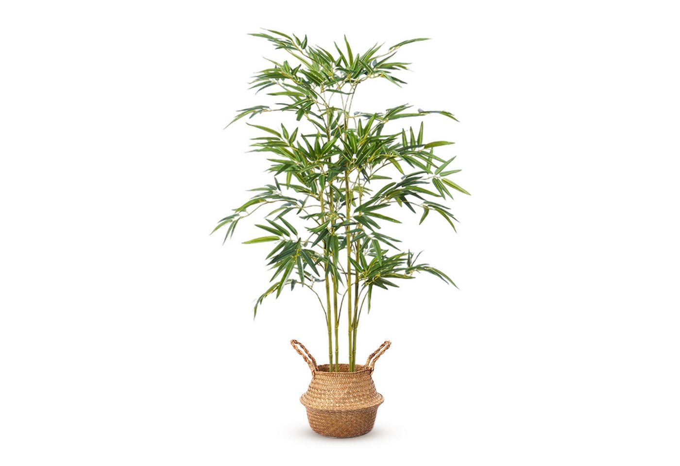 Kunstbaum Kunstpflanze groß Bambus Künstliche Pflanze, Höhe 120 cm/150 cm, SEHAUSEU, Höhe 120 cm, wie echt