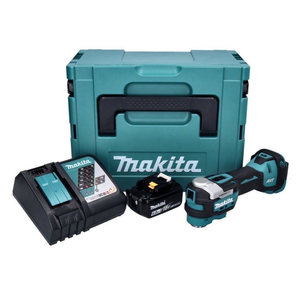 Thumbnail - Makita Akku-Multifunktionswerkzeug DTM 52 RG1J Akku Multifunktionswerkzeug 18 V Starlock Max Brushless +
