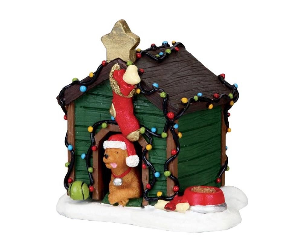 LeMax Winterlandschaft LEMAX 02808 – Decorated Light Doghouse