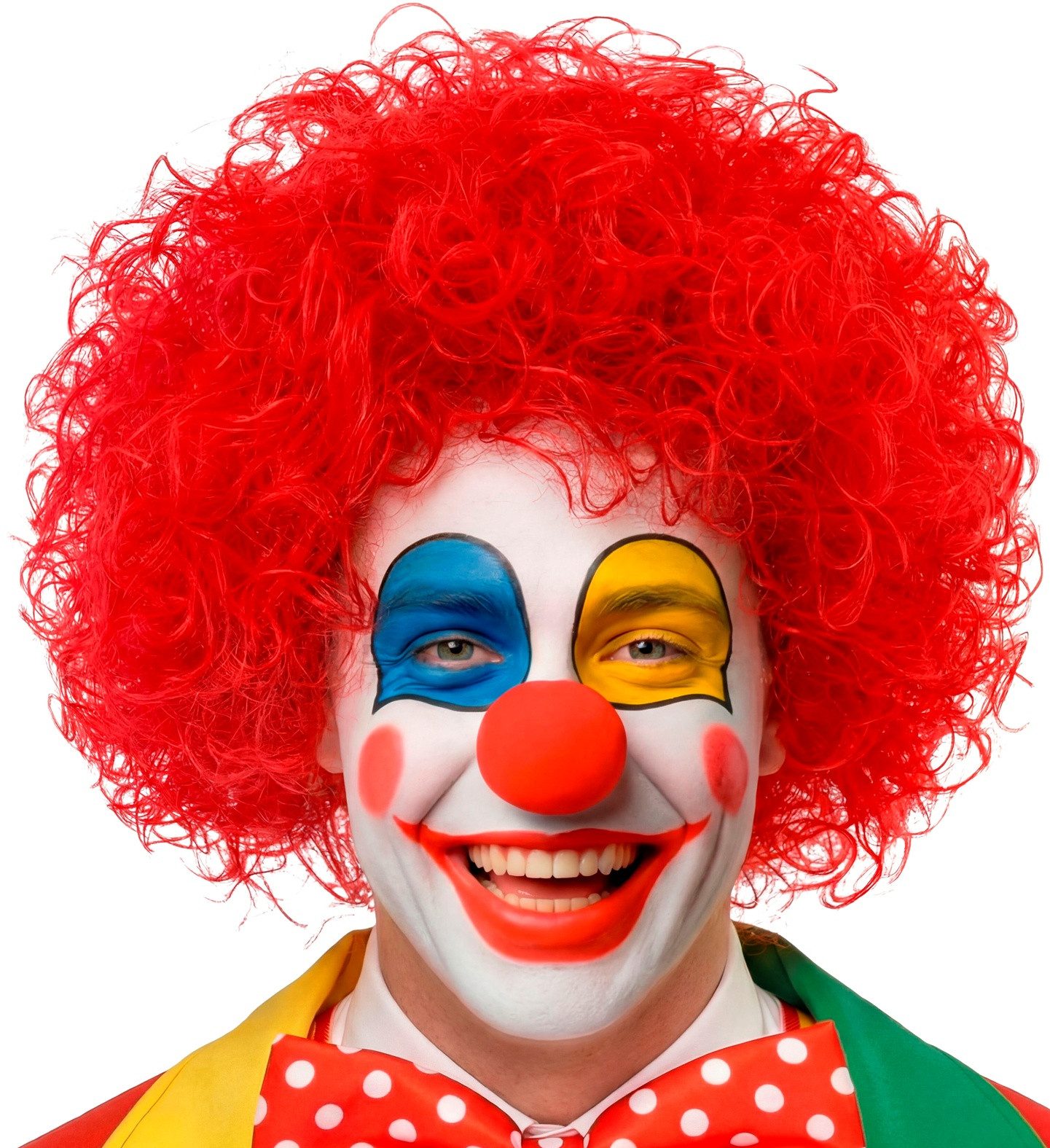 Widmann S.r.l. Kostüm-Perücke Perücke Clown, Rot