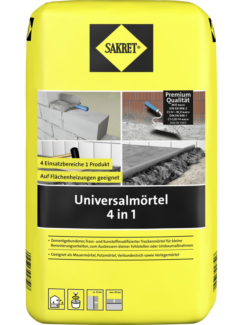 Sakret Mörtel SAKRET Universalmörtel 4 in 1 10 kg