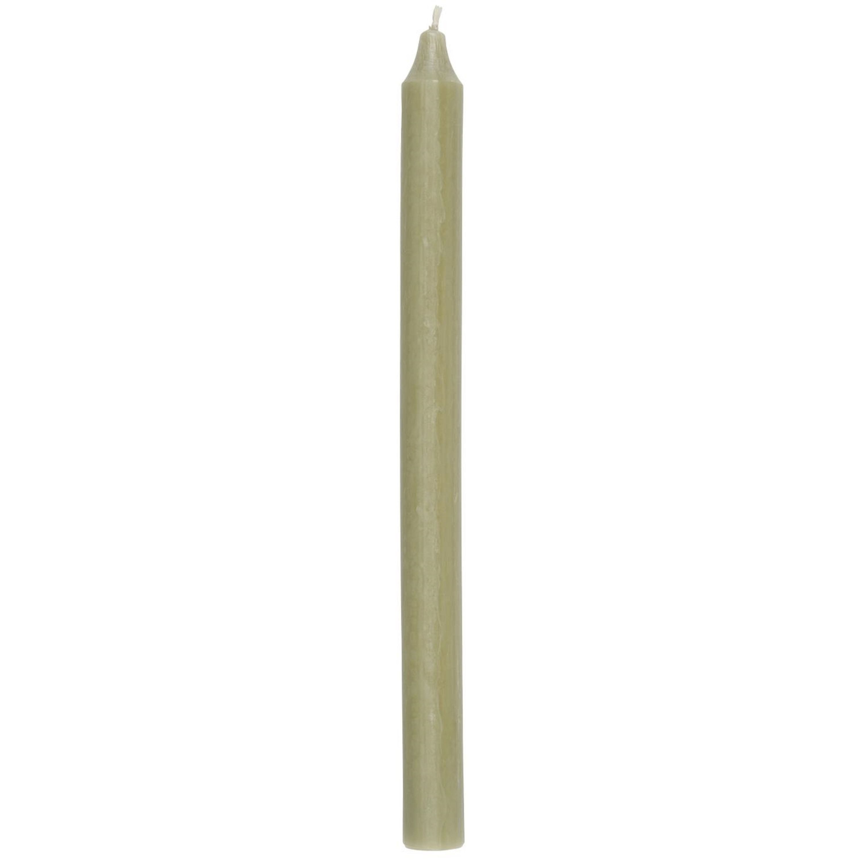 Tafelkerze IB Laursen Stab Kerze KHAKI Leuchter Tafel H=29cm Weihnachten grün