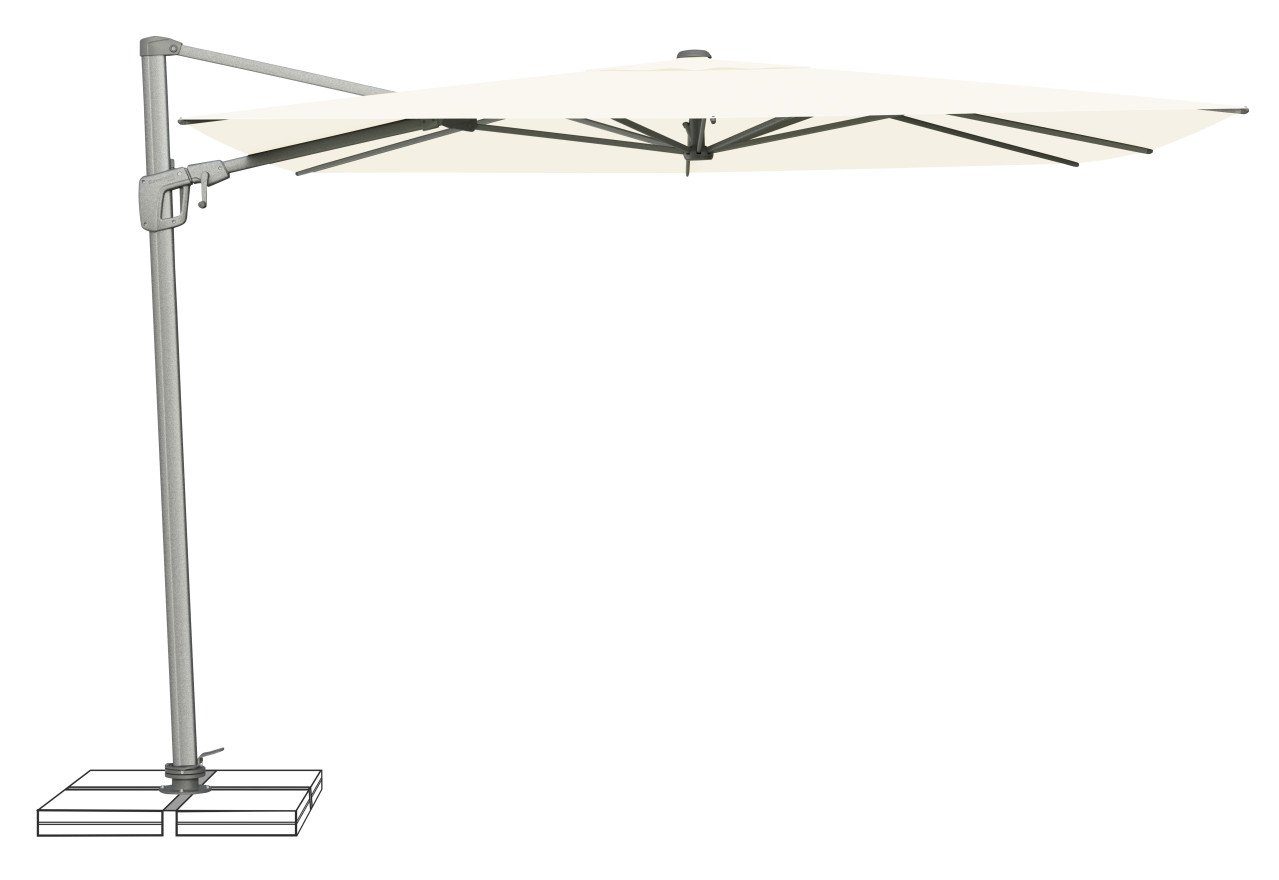 Suncomfort by Glatz Ampelschirm Suncomfort Sonnenschirm Sunflex beige 300 x 300 cm