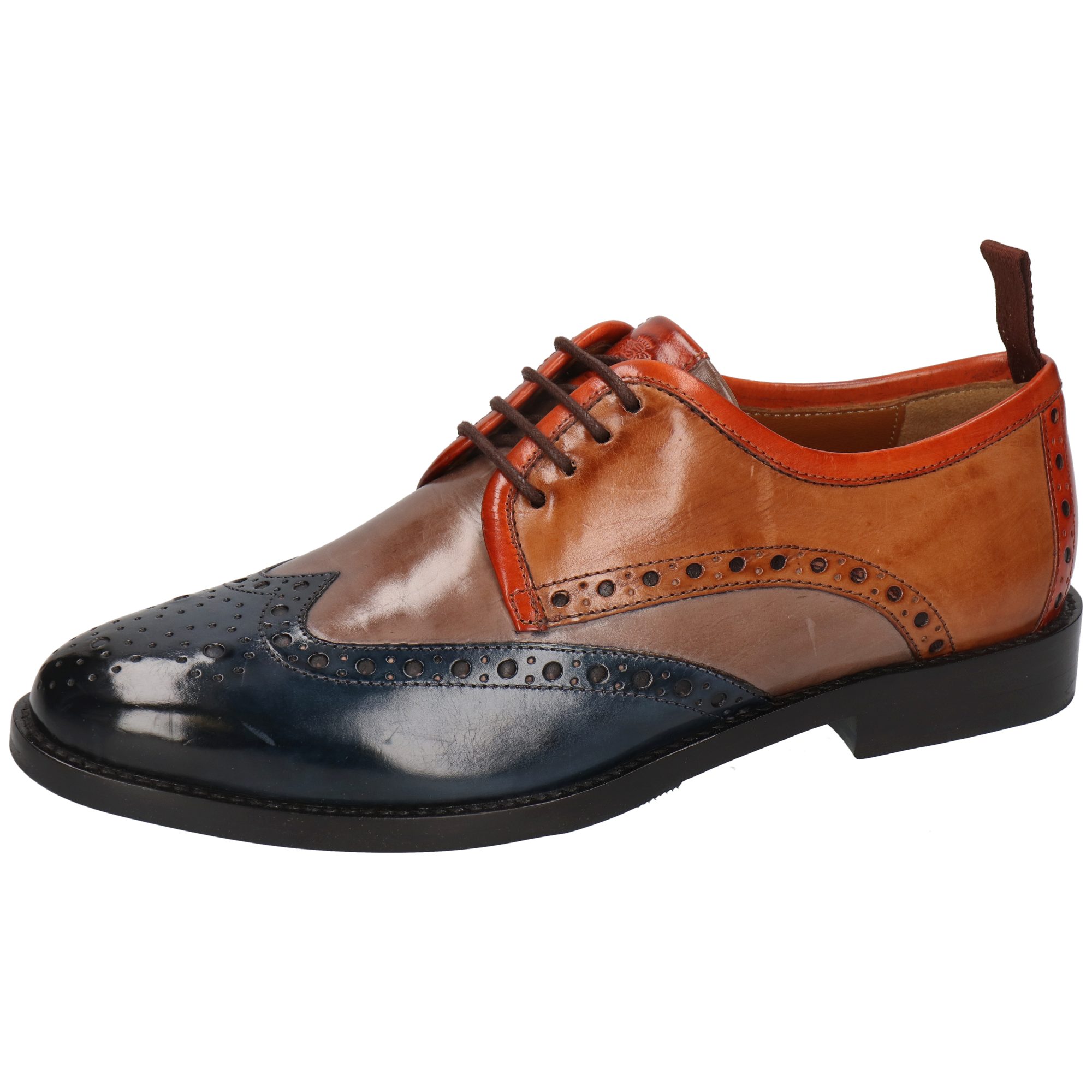 Melvin & Hamilton Selina 84 Leder-Derby Schuhe für Damen Schnürschuh Flache Absätze, Echtes Leder