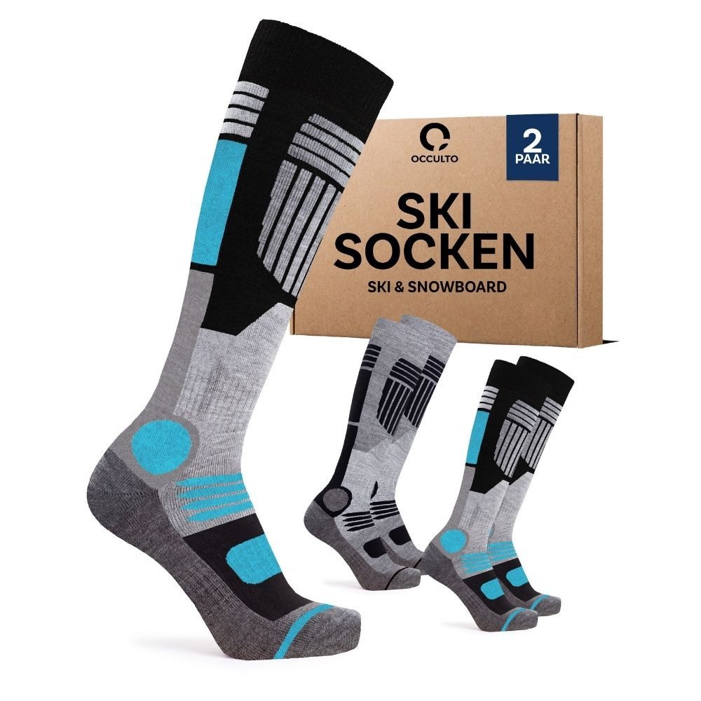 OCCULTO Skisocken Damen Skisocken 2er Pack (Modell: Maria) (2-Paar)