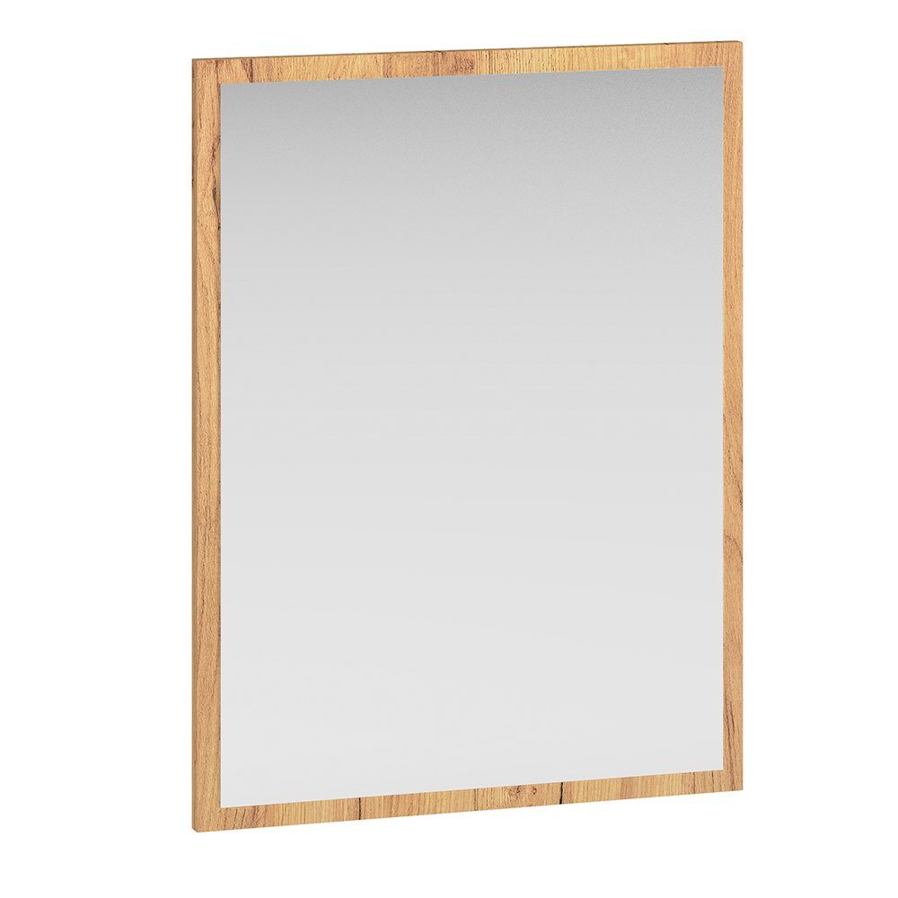 Lomadox Garderobenspiegel VINICA-131, Gold Craft Eiche Nb., Spiegelfläche B günstig online kaufen