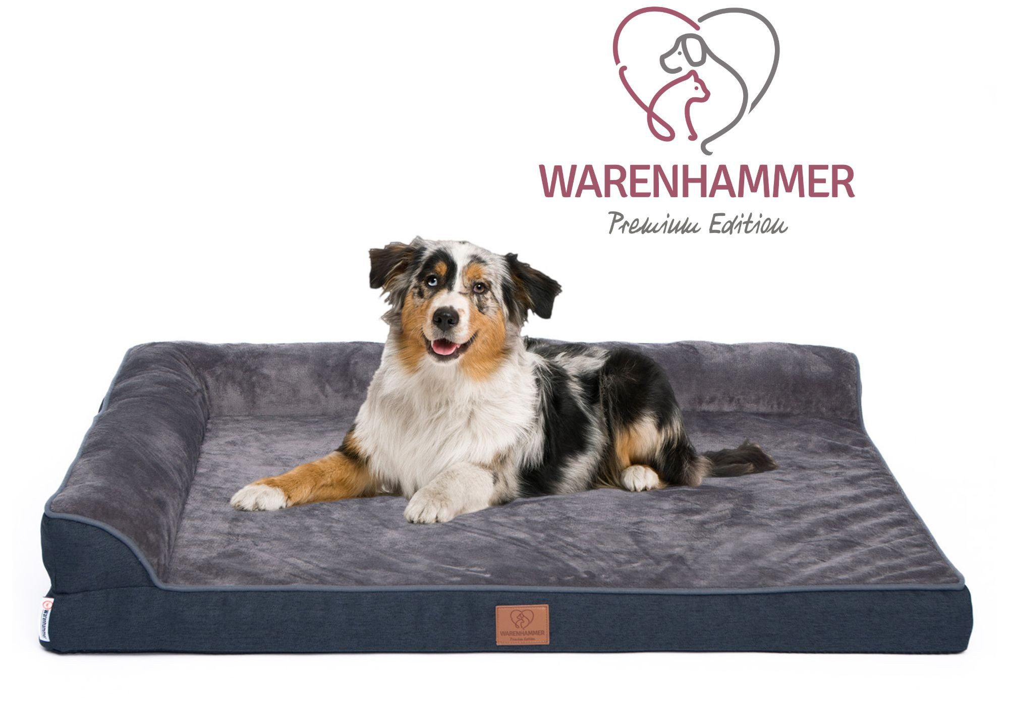 Warenhammer Tierbett Orthopädisches Premium Hundebett, flauschig günstig online kaufen
