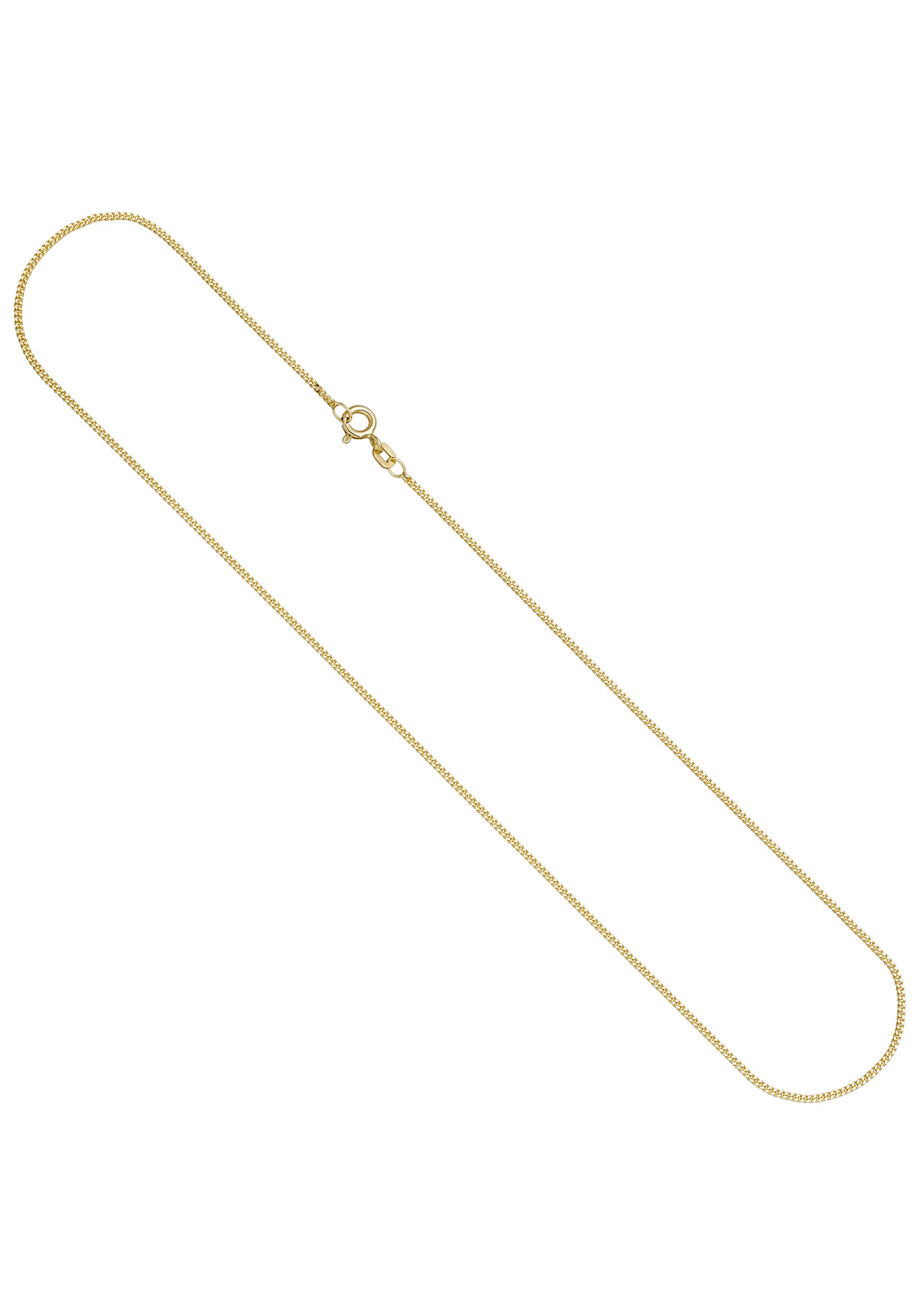 JOBO Kette ohne Anhänger, Panzerkette 925 Silber vergoldet 50 cm 1,3 mm günstig online kaufen