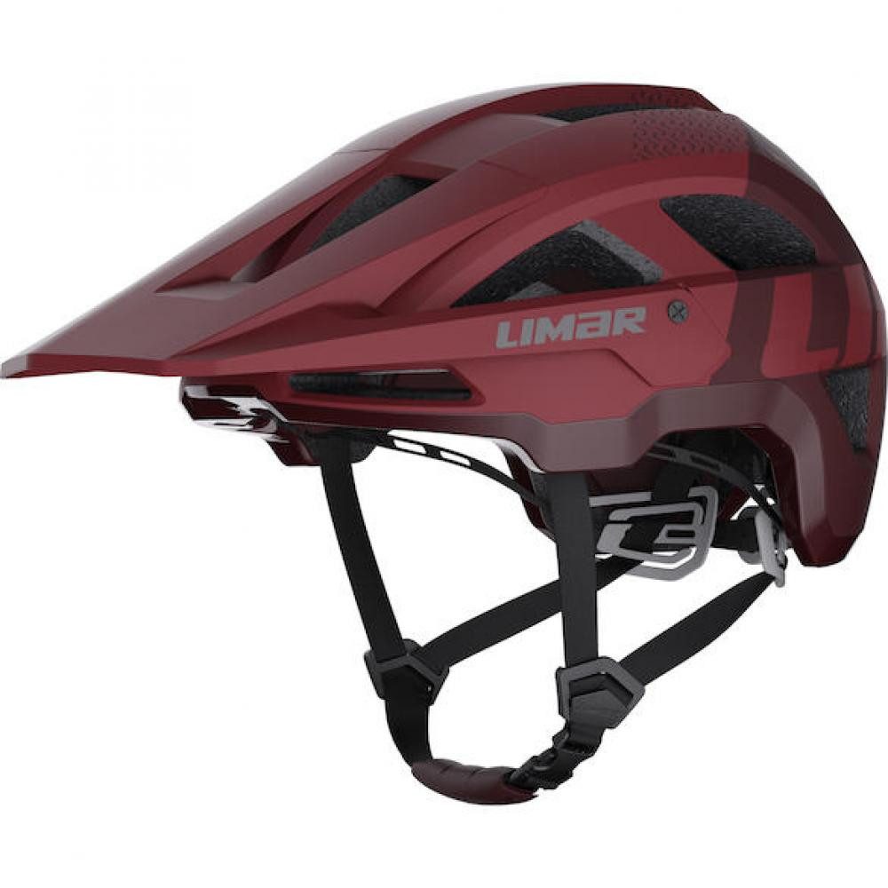 LIMAR Fahrradhelm Limar Tonale Matt Amaranth M Rot - leichter All-Mountain & Enduro Fahr