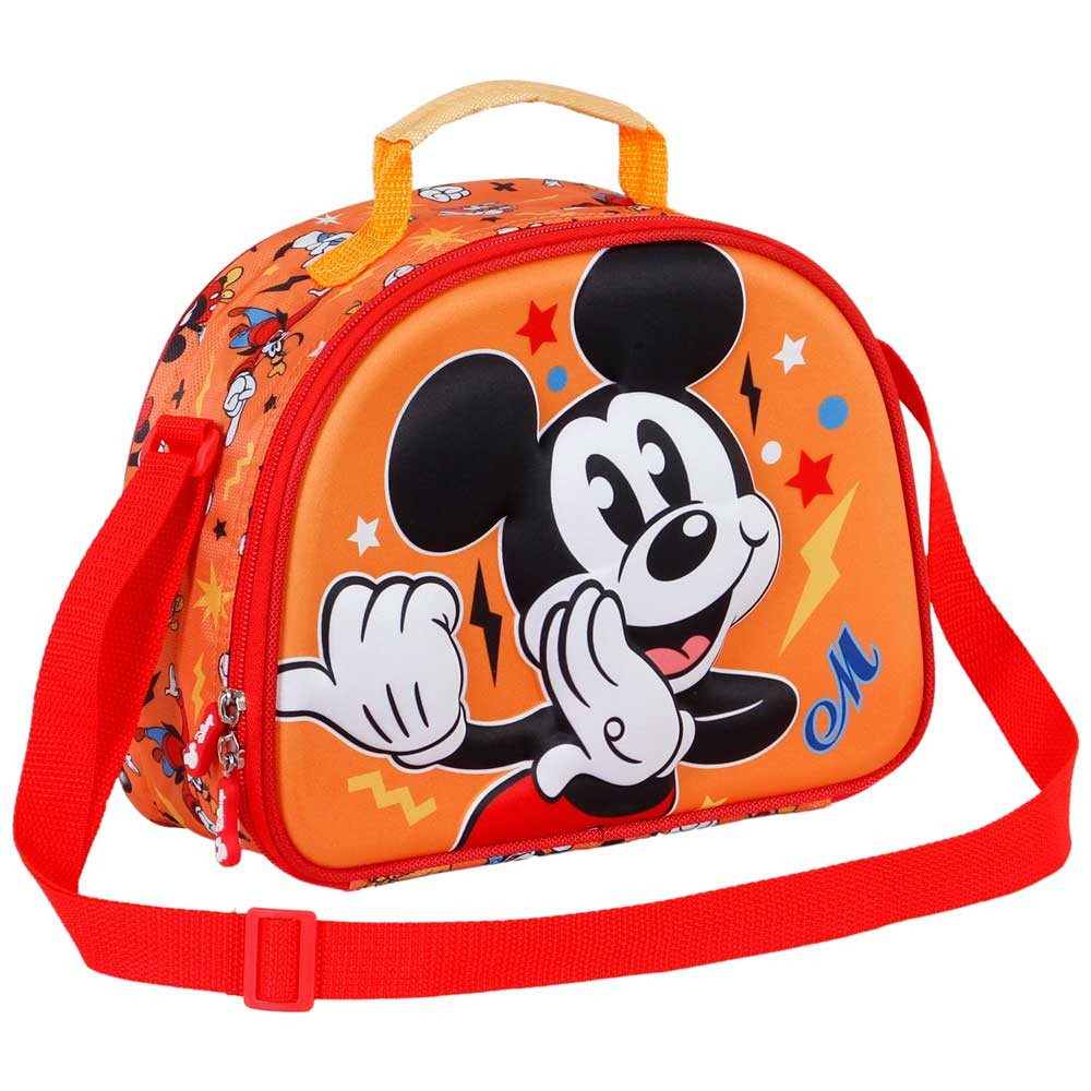 Karactermania Kindergartentasche Disney Micky Maus Frühstückstasche Kinder Umhängetasche Lunch Bag, Isolierende Innenauskleidung