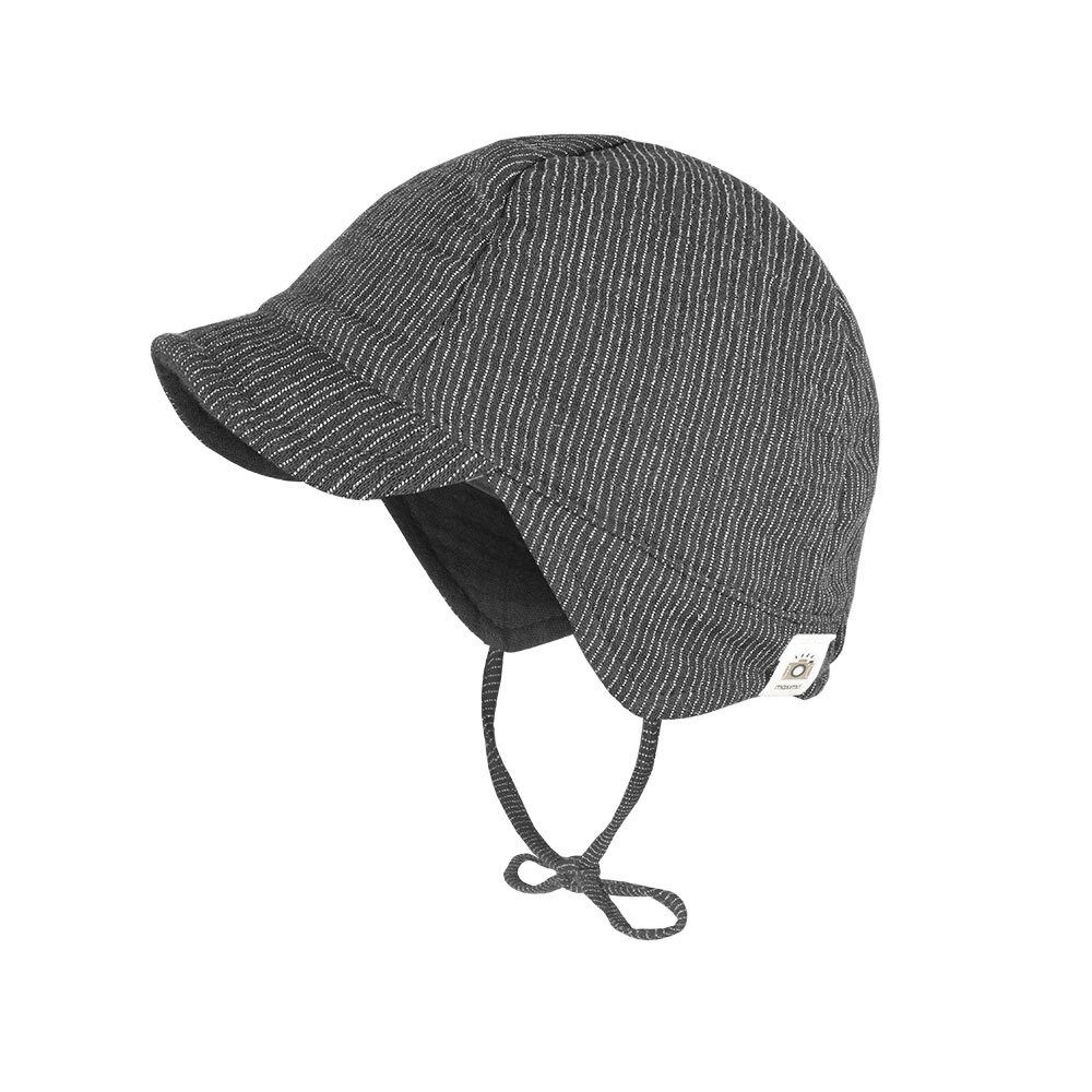 MAXIMO Schirmmütze GOTS BABY-Schildmütze Musselin, Band, Futter, UV (1-St) Musselin