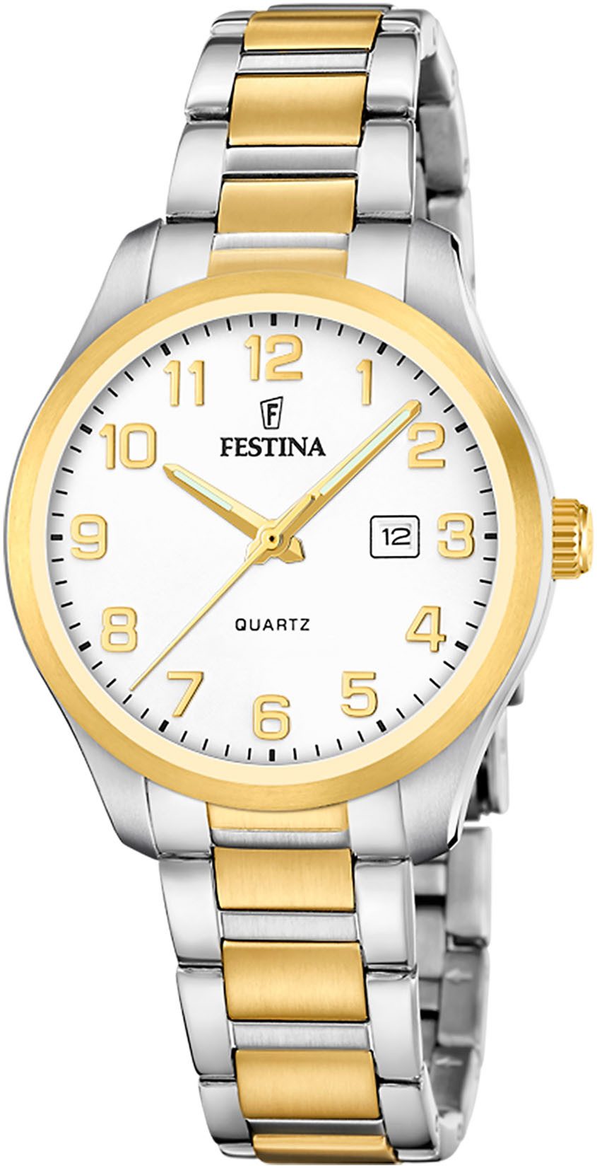 Festina Quarzuhr Classic Steel F20739/1, Armbanduhr, Damenuhr, Edelstahlarm günstig online kaufen
