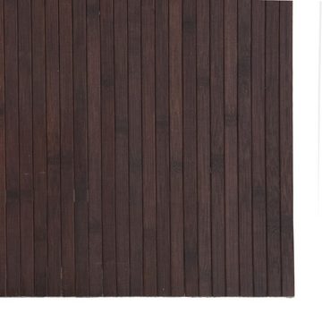 Teppich Teppich Rechteckig Dunkelbraun 80x500 cm Bambus, vidaXL, Rechteckig