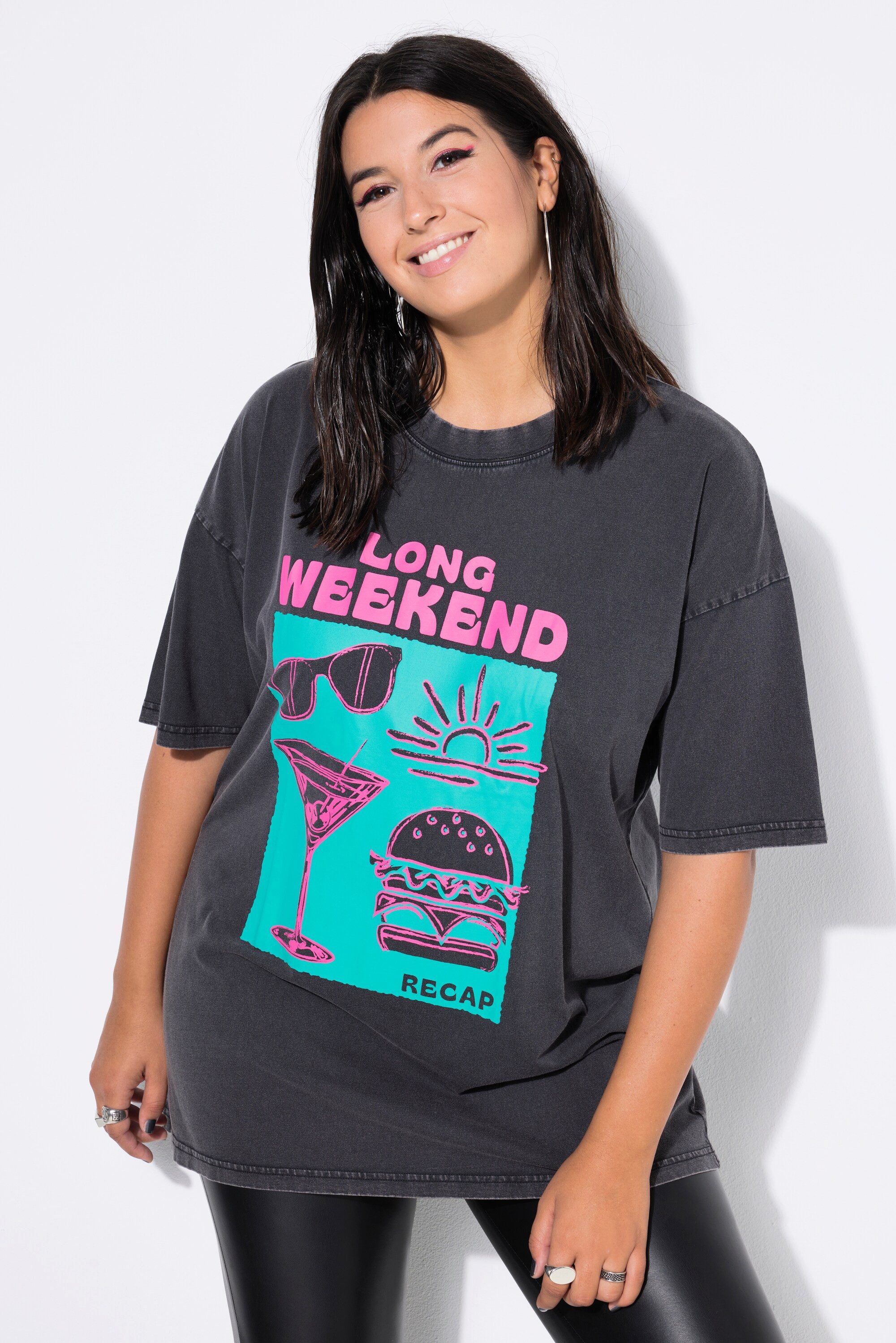 Studio Untold T-Shirt T-Shirt oversized Weekend Print günstig online kaufen
