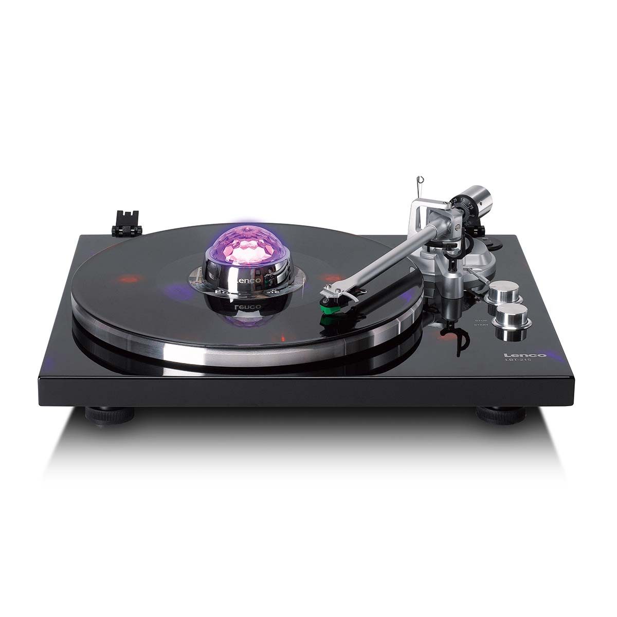 Lenco TTA-080SI Plattenspieler (Schallplattenstabilisator, RGB-Lichteffekte, Musiksensor, Akku) – Bild 5 von 5