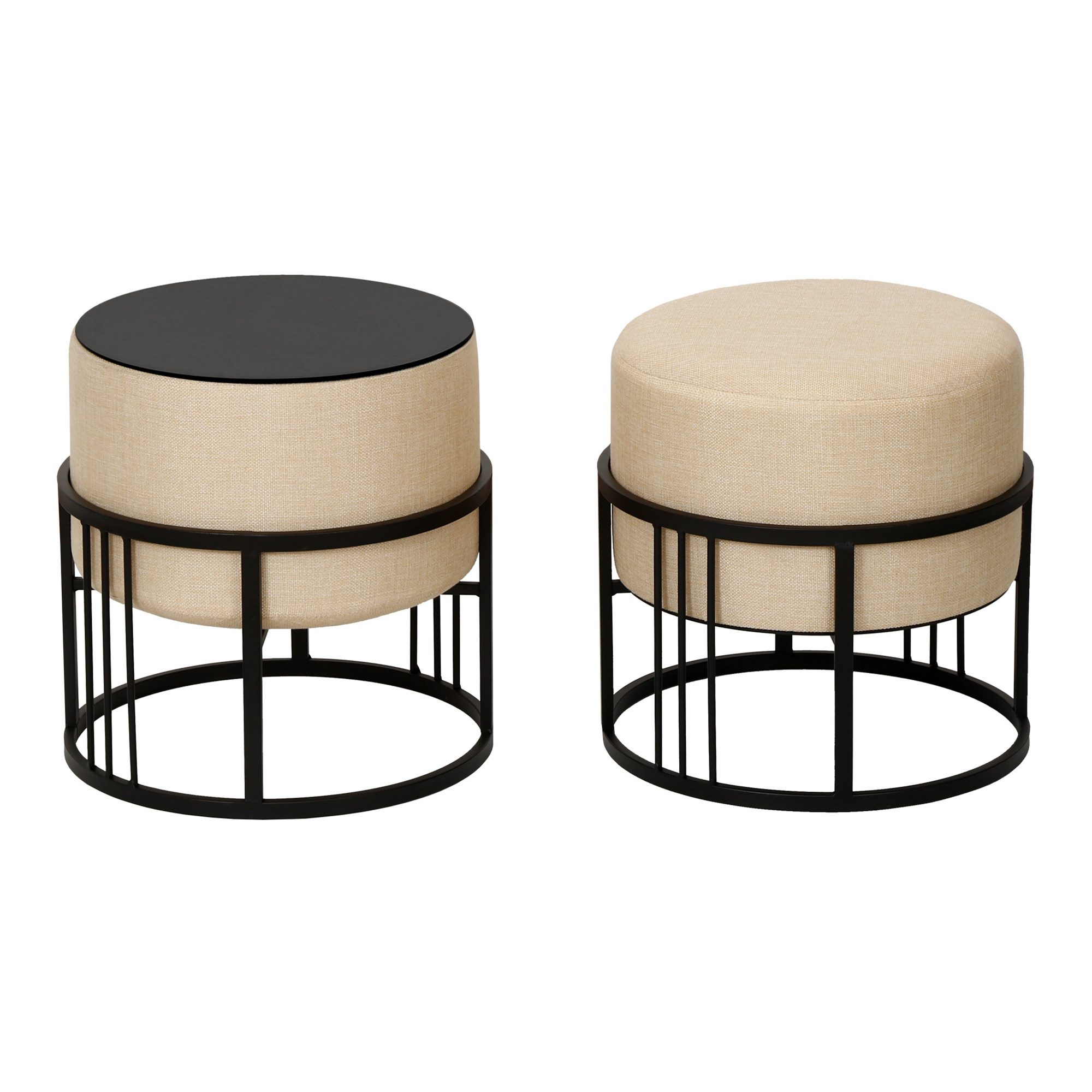 en.casa Sitzhocker (2er Set), »Tas« mit günstig online kaufen