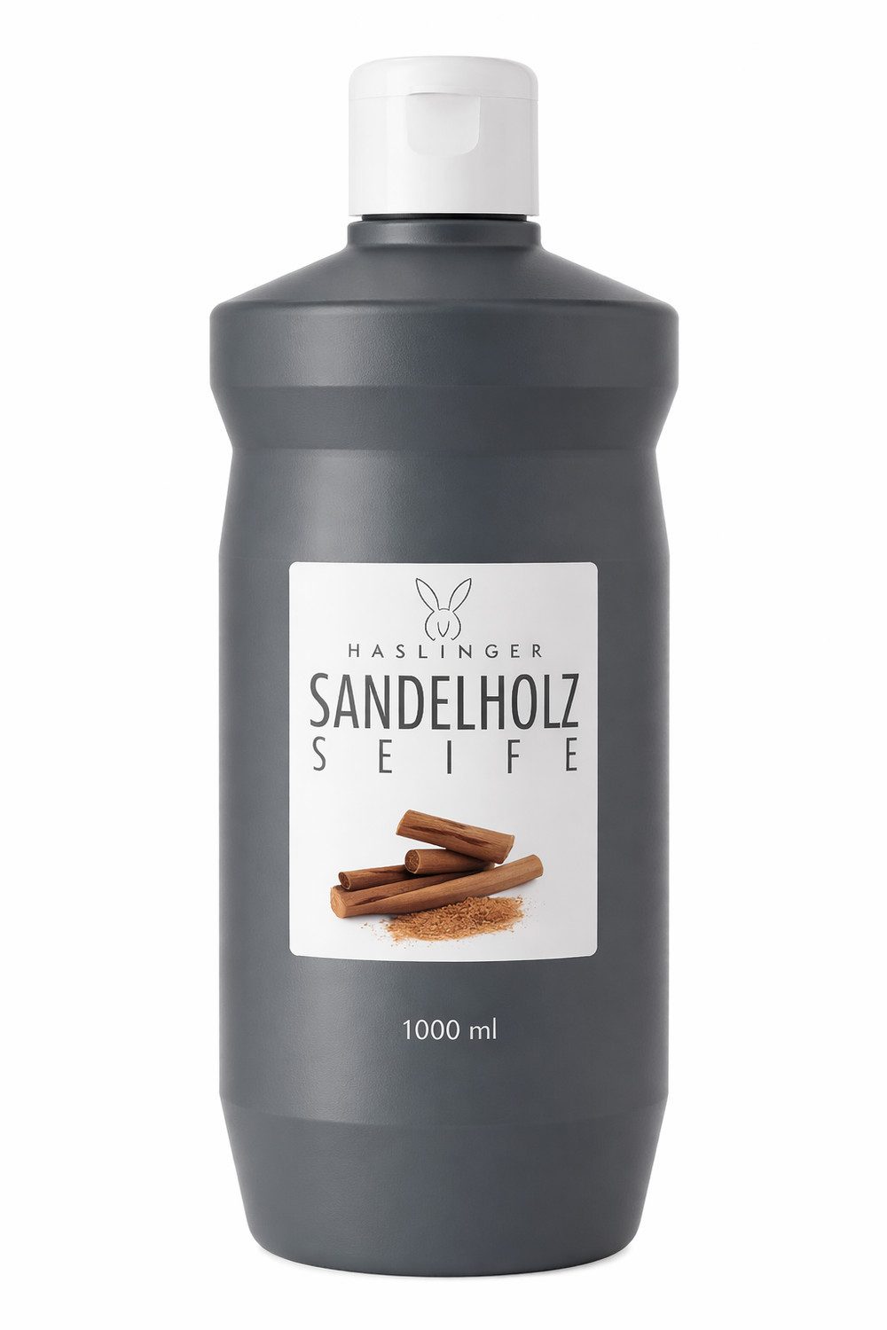 Haslinger Flüssigseife Sandelholz, 1-tlg., für Herren – Nachfüller, vegan 1000 ml