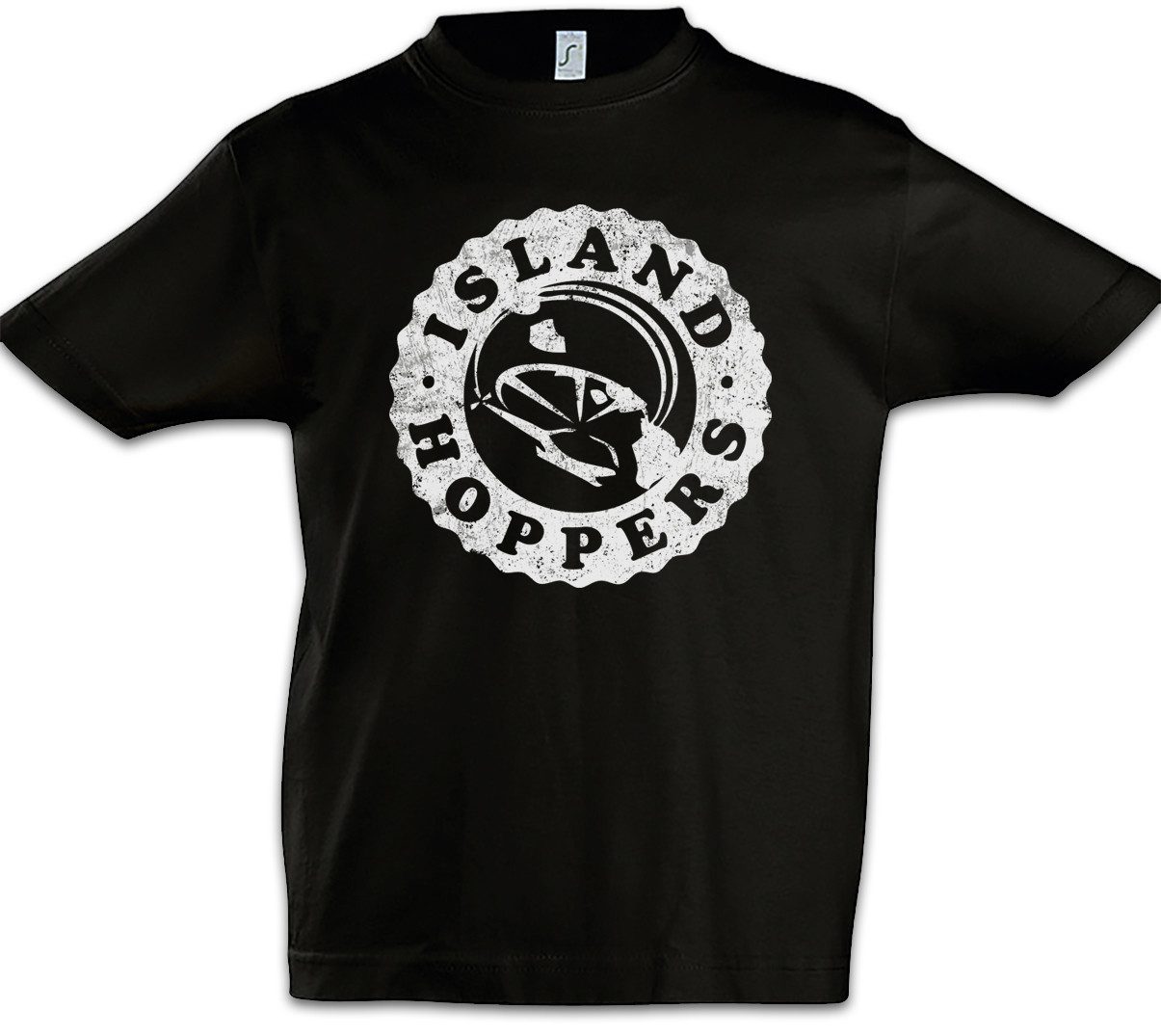 Print-Shirt Island Hoppers Logo Kinder T-Shirt Tom Tv Selleck Hawaii Magnum TV