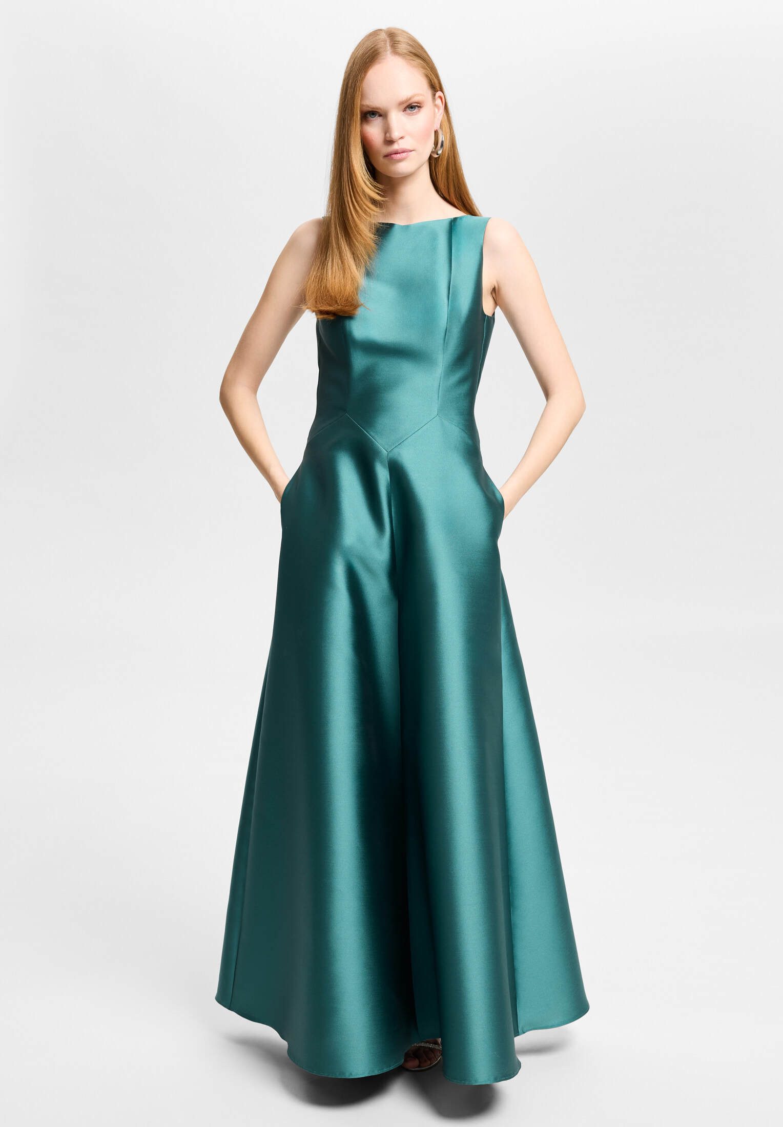 SWING Abendkleid - Robenartiges Abendkleid mit Eingrifftaschen Figurbetonte Passform in A-Linie