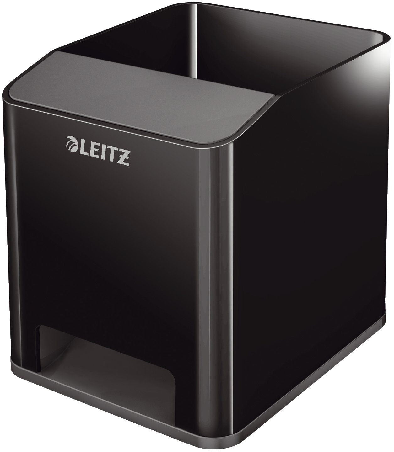 LEITZ Organisationsmappe LEITZ Stiftehalter Duo Colour schwarz/grau Polystyrol 2 Fächer 9,0 x