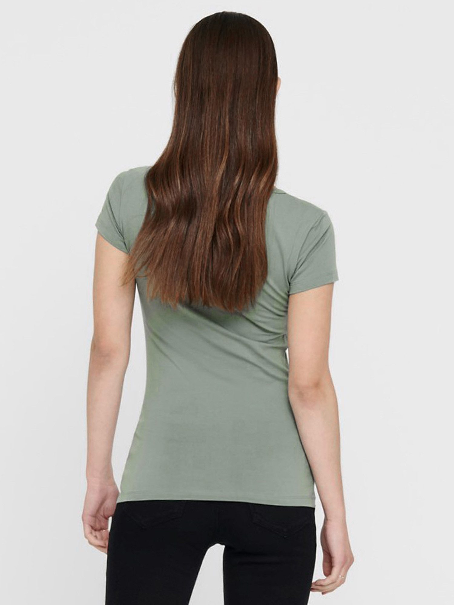 ONLY T-Shirt ONLLIVE LOVE NEW (3-tlg., 3er Pack) Figur betont, elastische Baumwollqualität