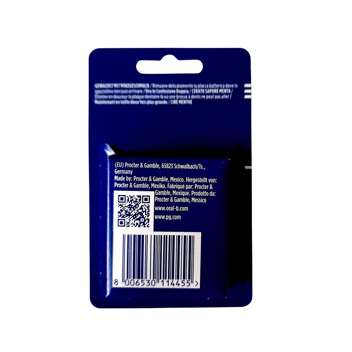 Oral-B Zahnseide 2x Oral-B SatinTape Zahnseide gewachst Minze 2x 50m, (0-St)