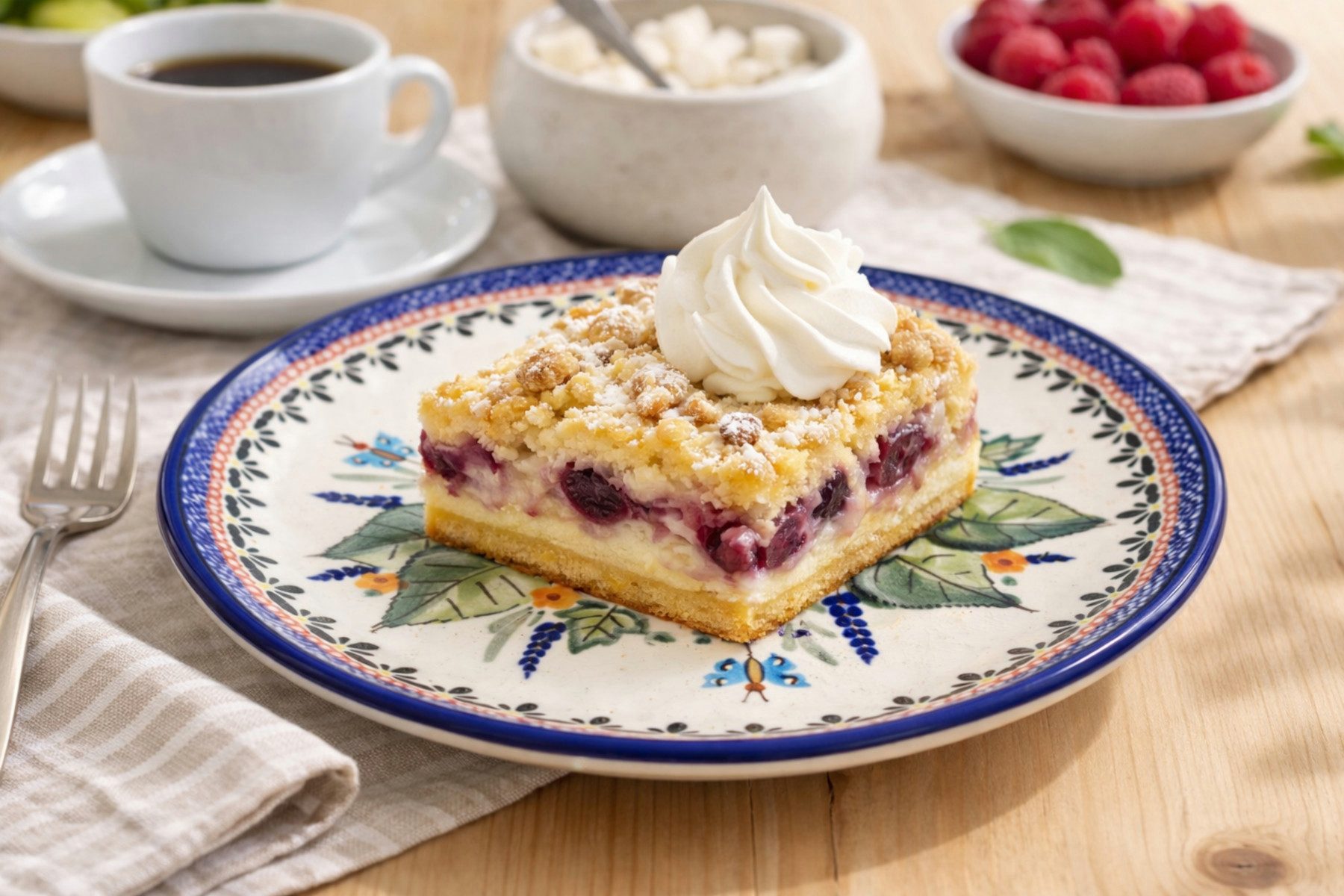 Bunzlauer Keramik Frühstücksteller Teller Ø19,5cm Frühstücksteller Dessertteller Kuchenteller DekorART149