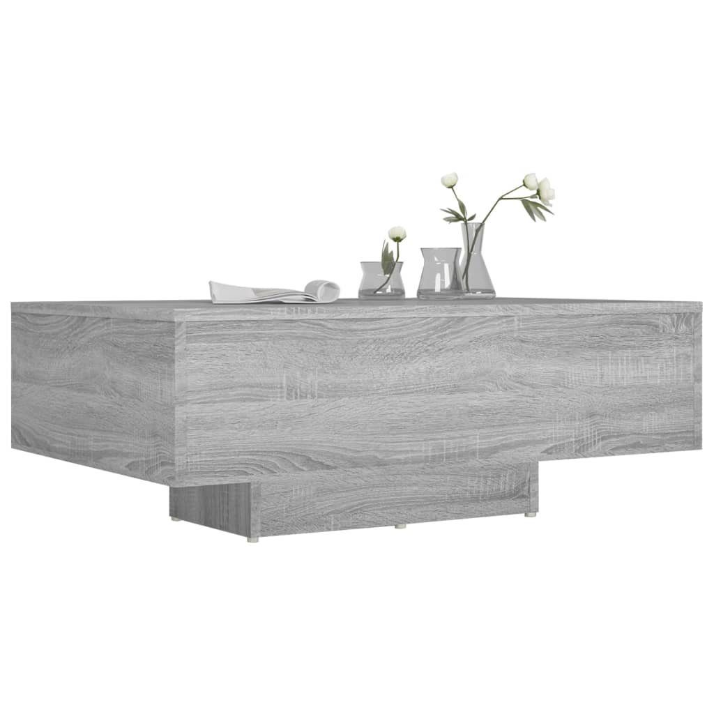 vidaXL Sonoma Sonoma Couchtisch Holzwerkstoff (1-St) Grau 85x55x31 Grau | Grau Couchtisch Sonoma cm