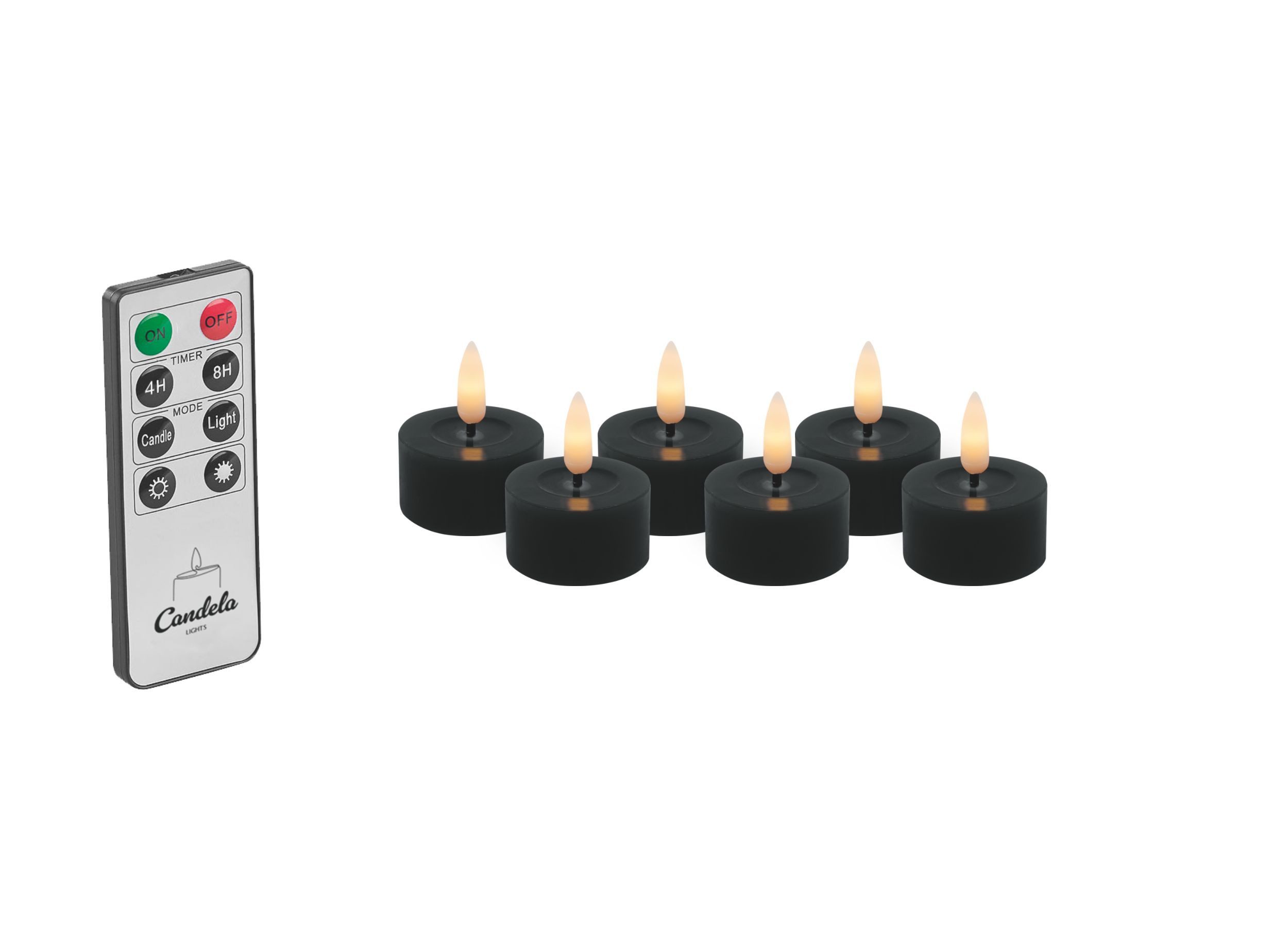 LC Home LED-Kerze LED Kerzen Set Winter Echtwachs Timerfunktion Fernbedienu günstig online kaufen