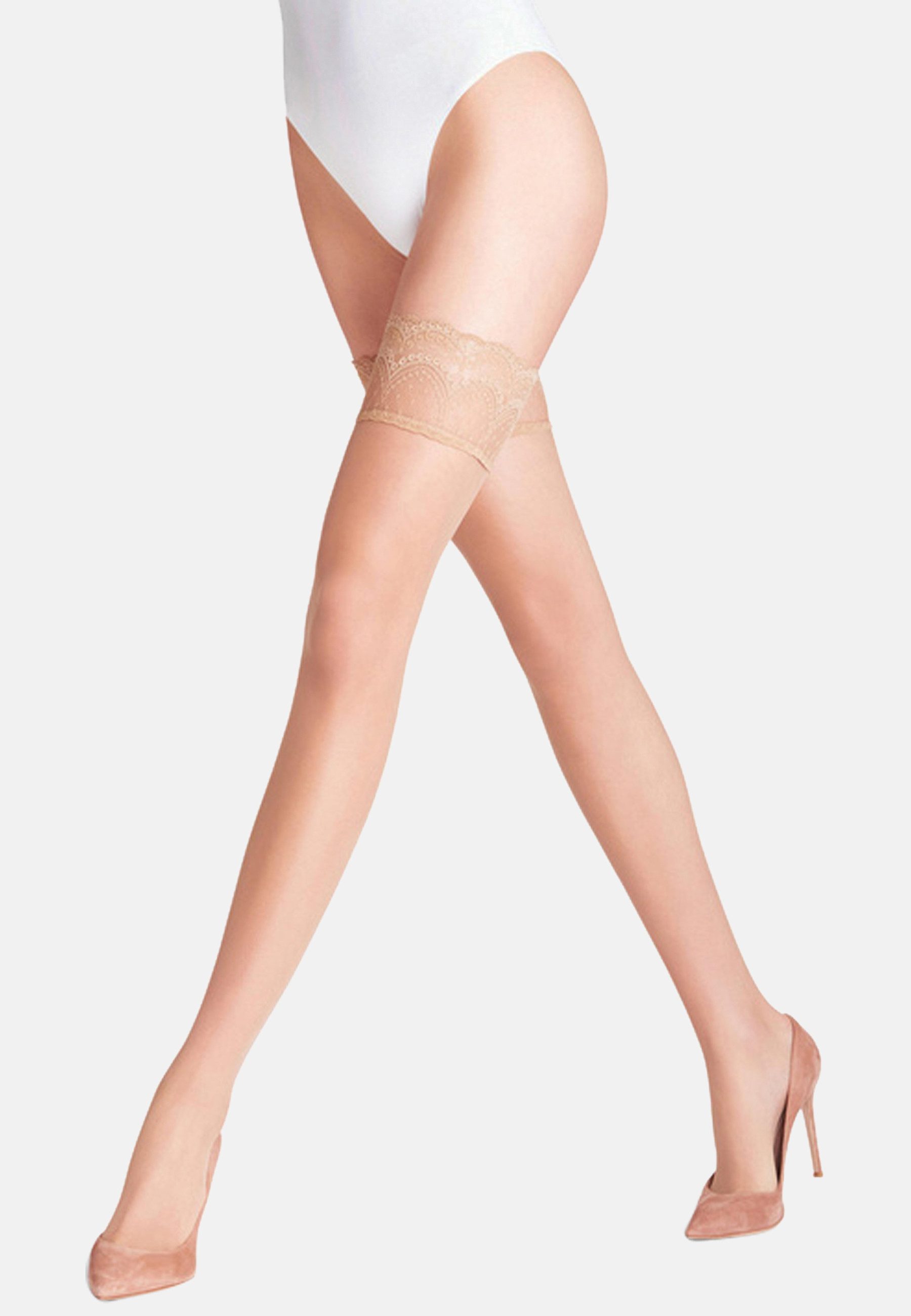 FALKE Halterlose Strümpfe Invisible Deluxe 8  Den