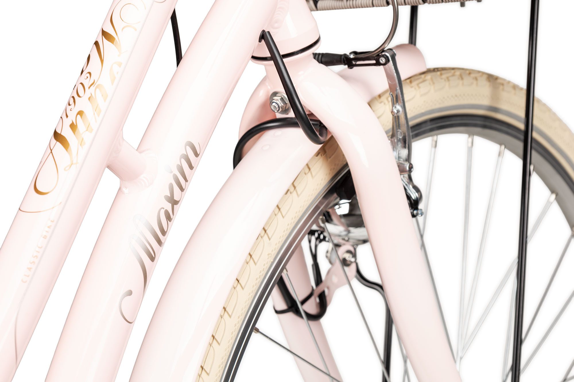 Maxim Cityrad Anno 1902 Wave, 7 Gang Shimano Nexus 7 SG-C3001 Rücktritt Schaltwerk, Nabenschaltung Rücktritt, Nabenschaltung Rücktritt violett/rosa