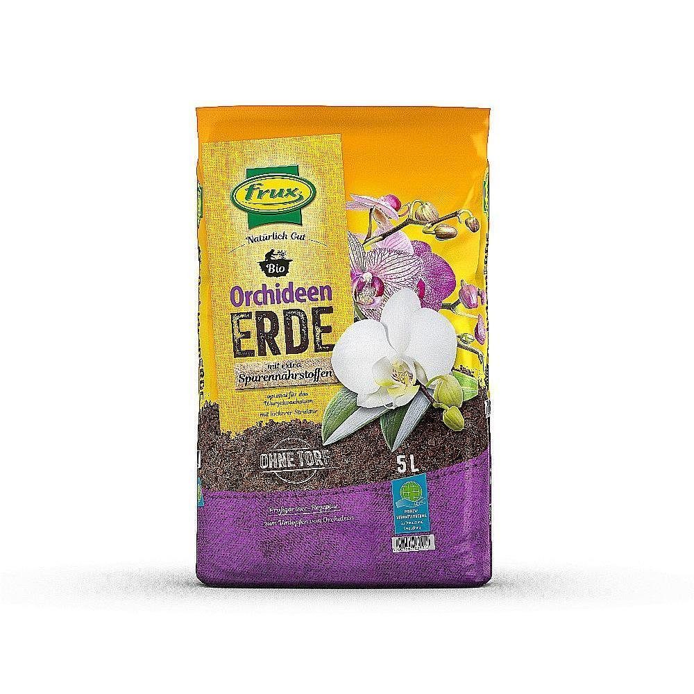 frux® Spezialerde Bio Orchideenerde 5l Orchideensubstrat anwendungsfertig