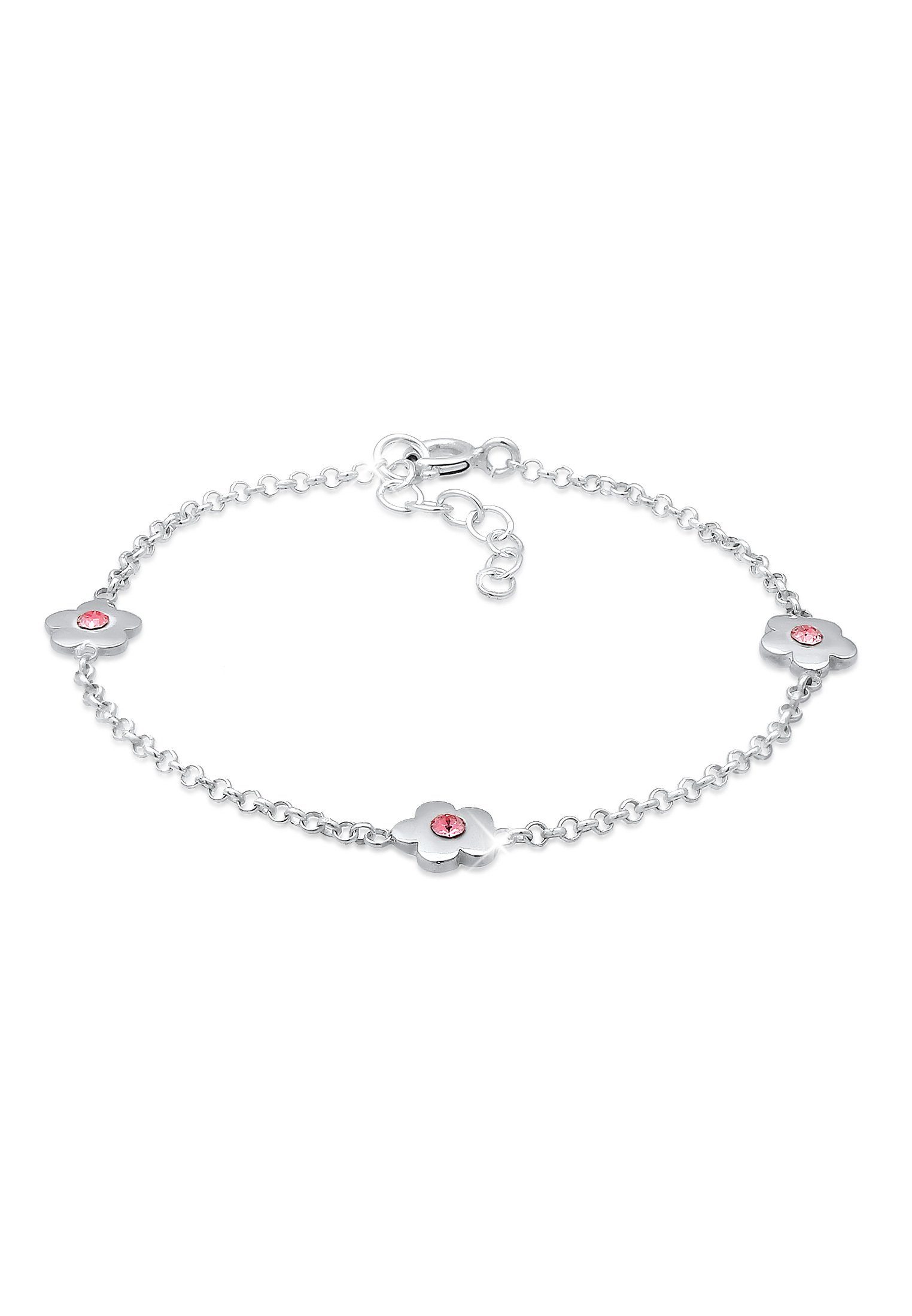 Elli Armband Kinder Blume mit Kristallen von Swarovski® 925 Sterling Silber