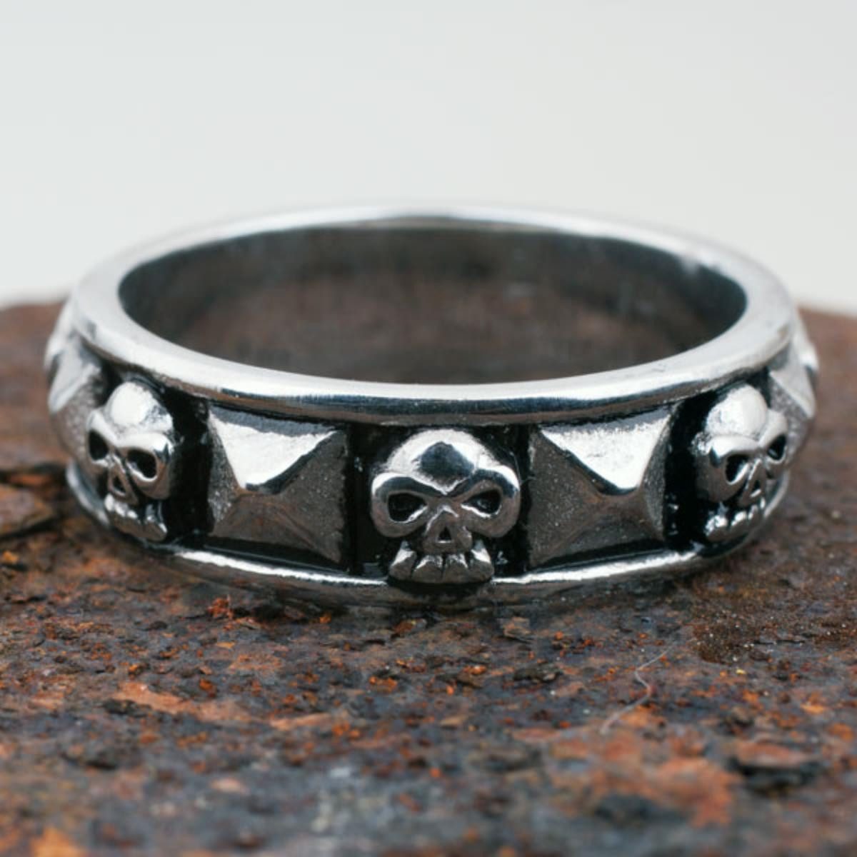 Order & Smile Schmuck Fingerring Totenkopf günstig online kaufen