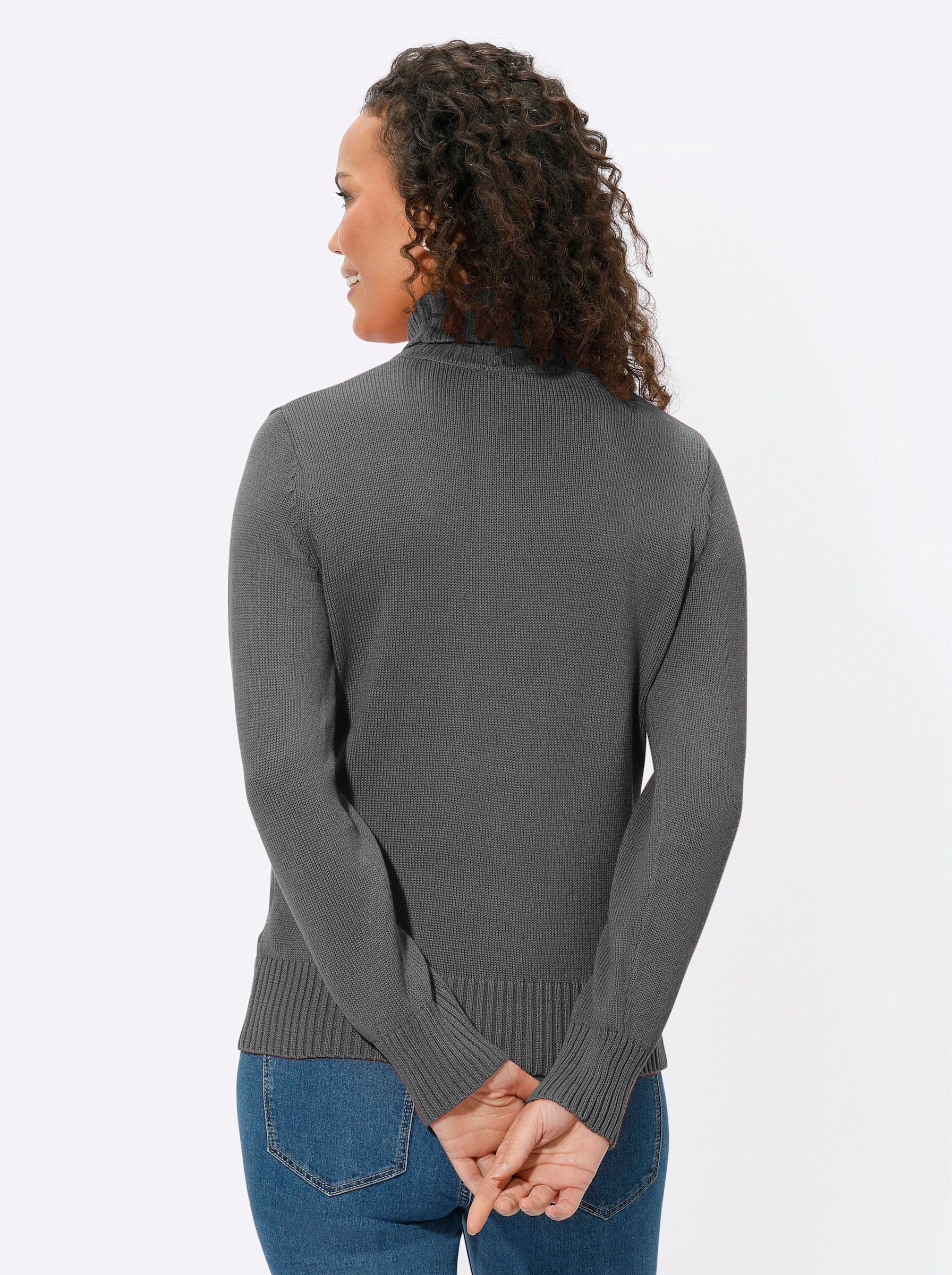 Witt Strickpullover Pullover Langarm Materialmix günstig online kaufen