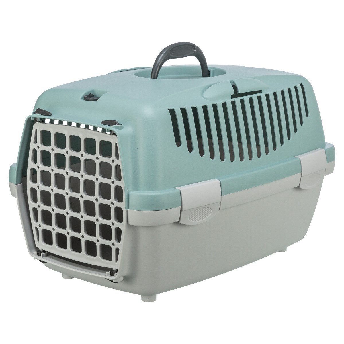 Tiertransportbox Transportbox Capri hellgrau/salbei für Katzen