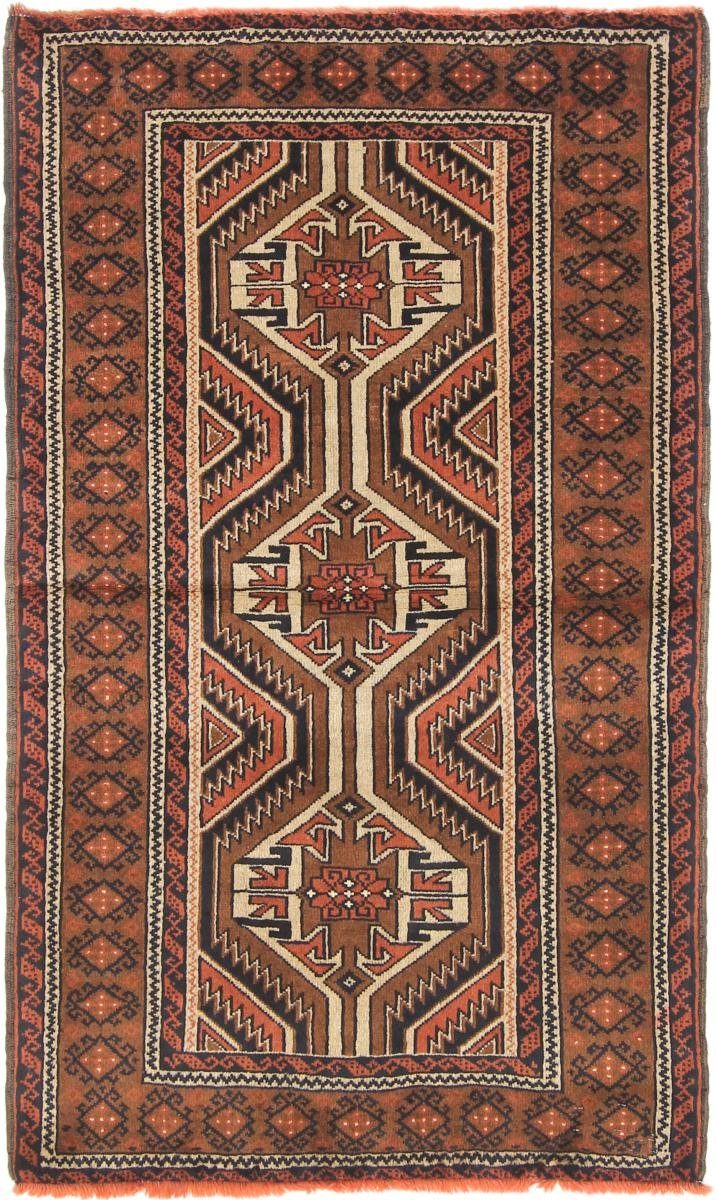 Orientteppich Belutsch 86x147 Handgeknüpfter Orientteppich / Perserteppich, Nain Trading, rechteckig, Höhe: 6 mm