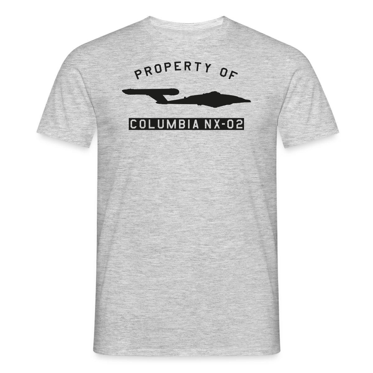 Spreadshirt T-Shirt Star Trek Enterprise Property Of Columbia NX-02 Männer T-Shirt (1-tlg)
